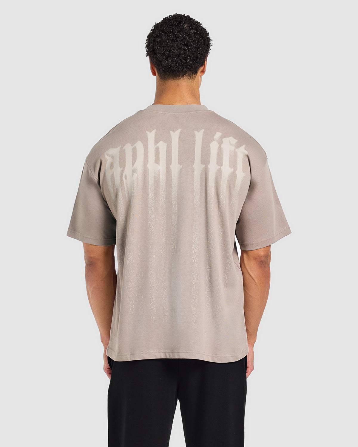 Gothic Blur Oversized T Shirt - Fog