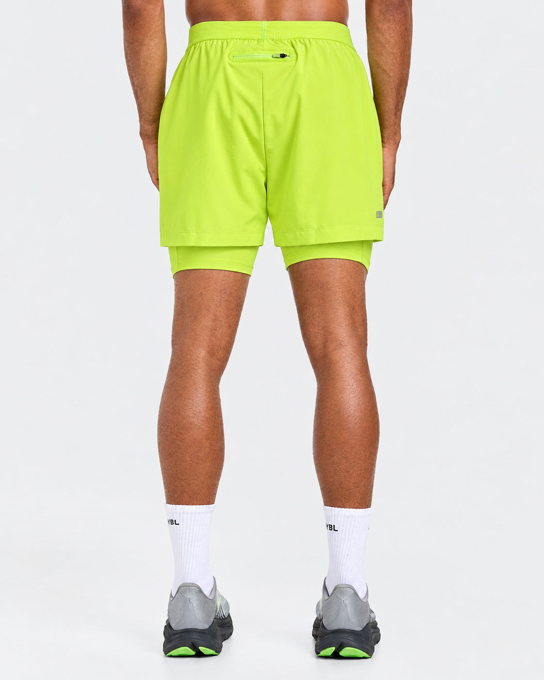 Run 2 in 1 Shorts - Neon Yellow
