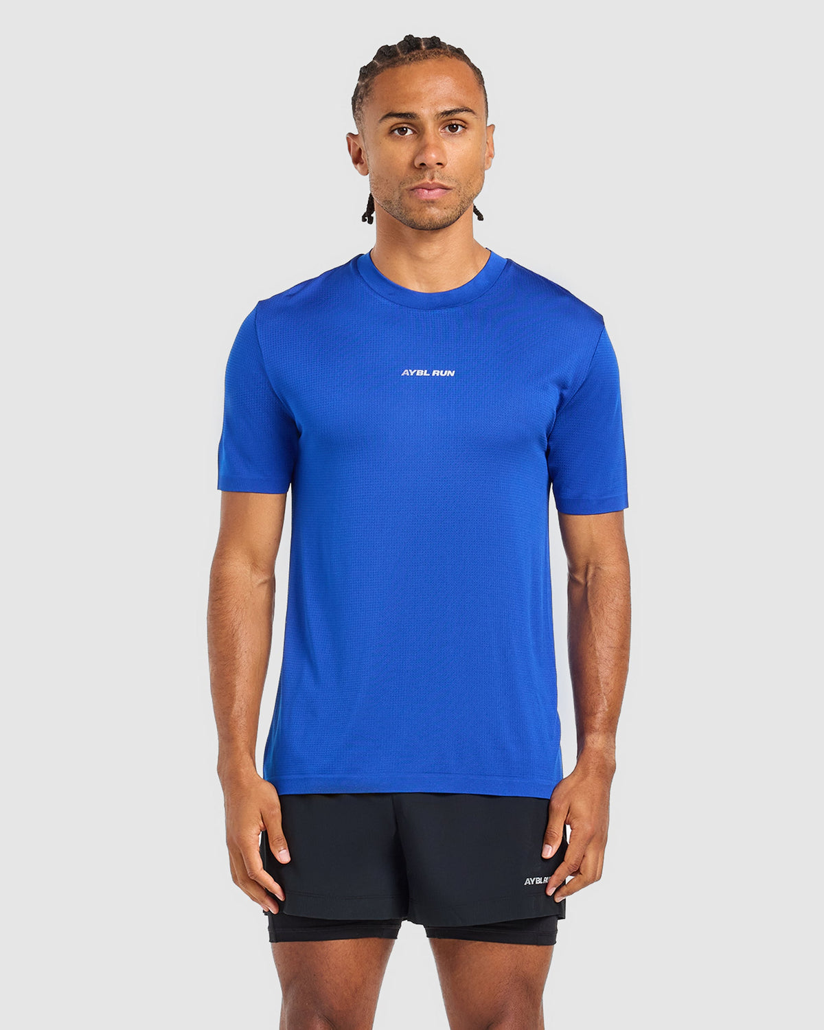 Run Seamless T Shirt - Neon Cobalt