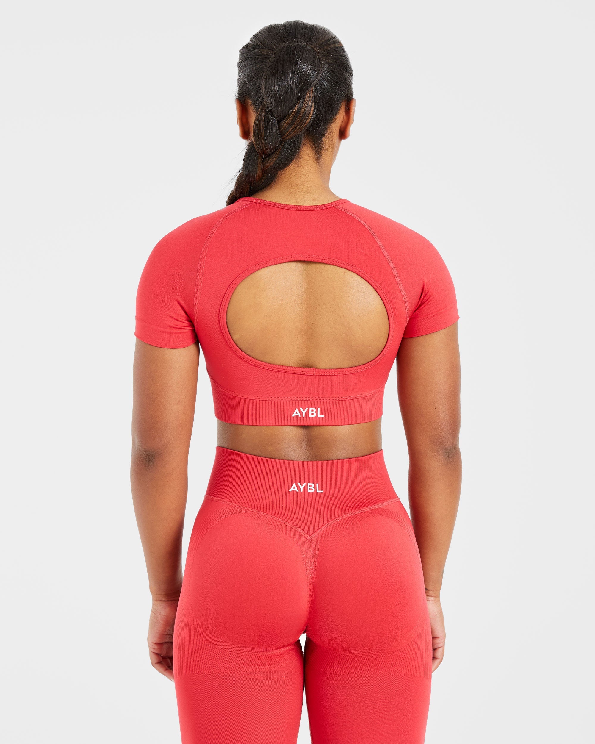 Adapt Seamless Crop Top - Salsa Red