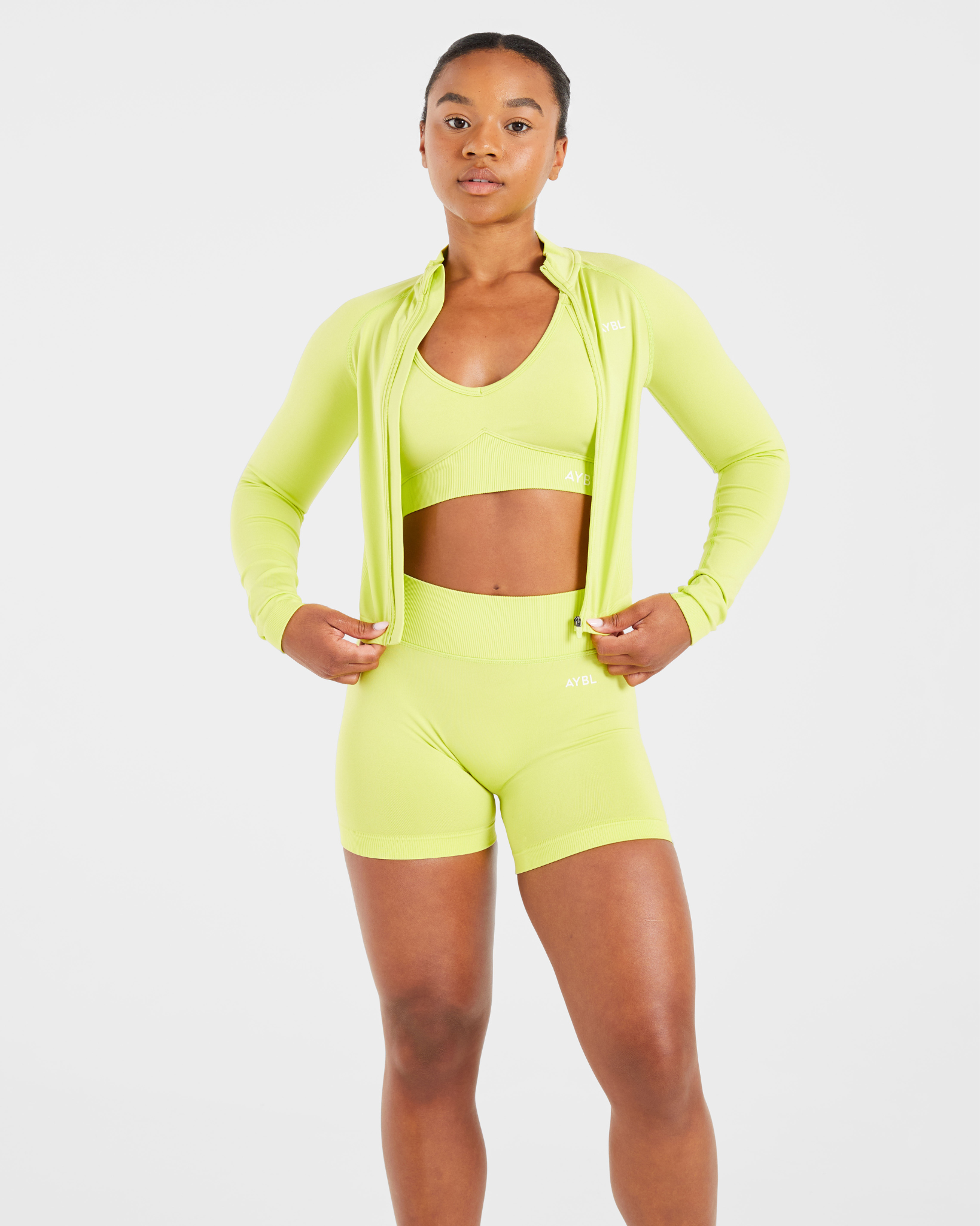 Adapt Seamless Jacket - Lime Green