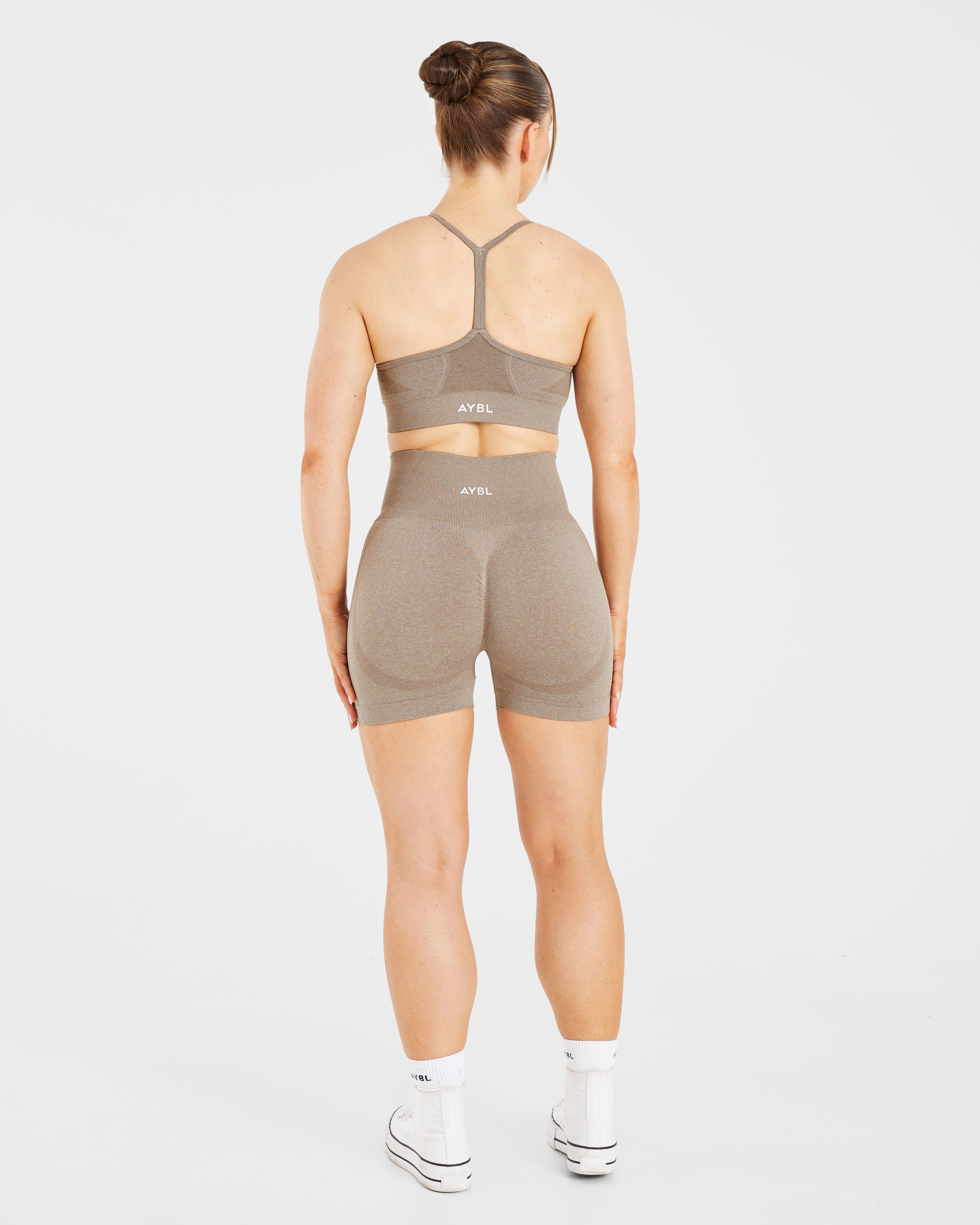 Nahtloser Sport-BH „Empower“ – Taupe meliert
