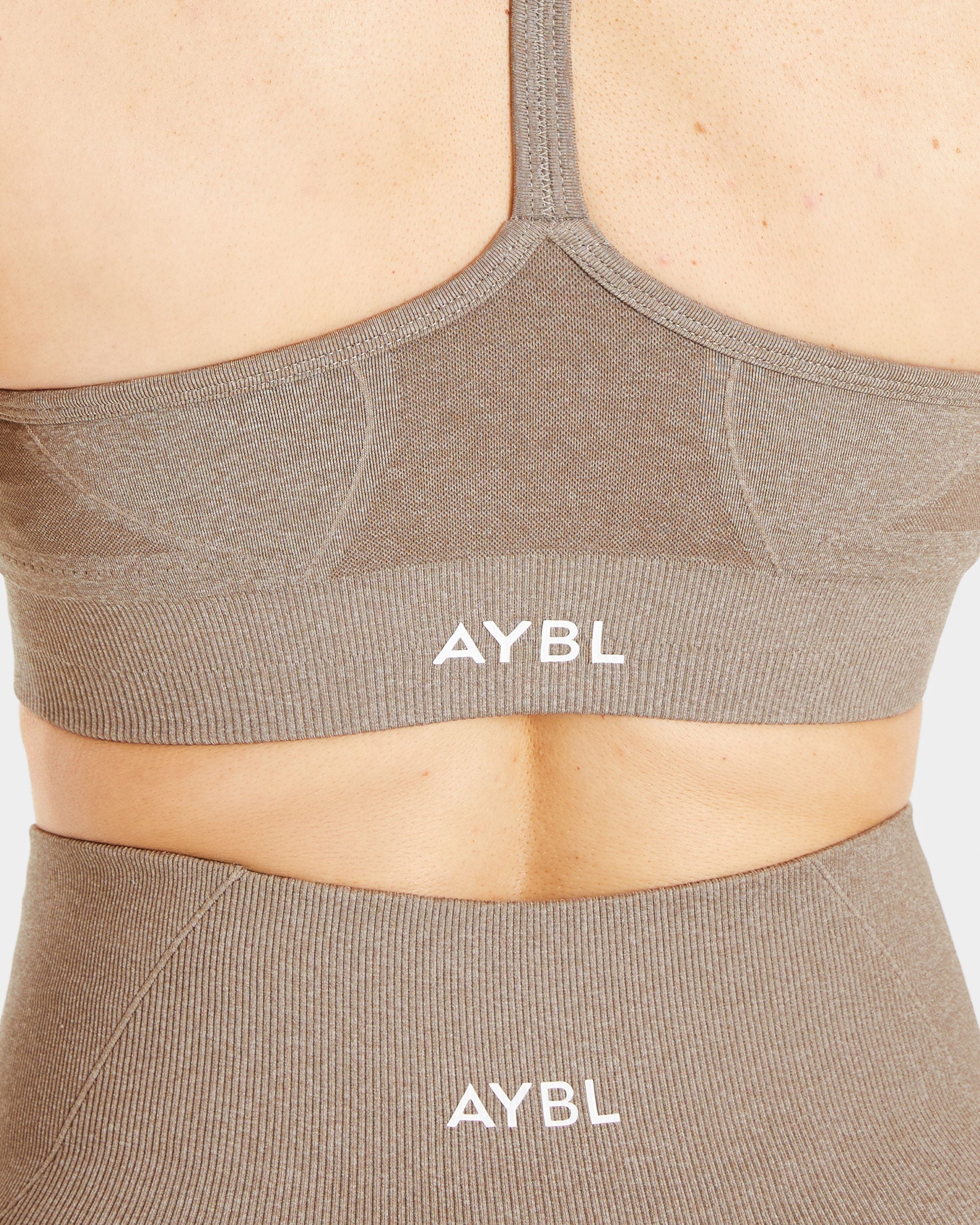 Nahtloser Sport-BH „Empower“ – Taupe meliert