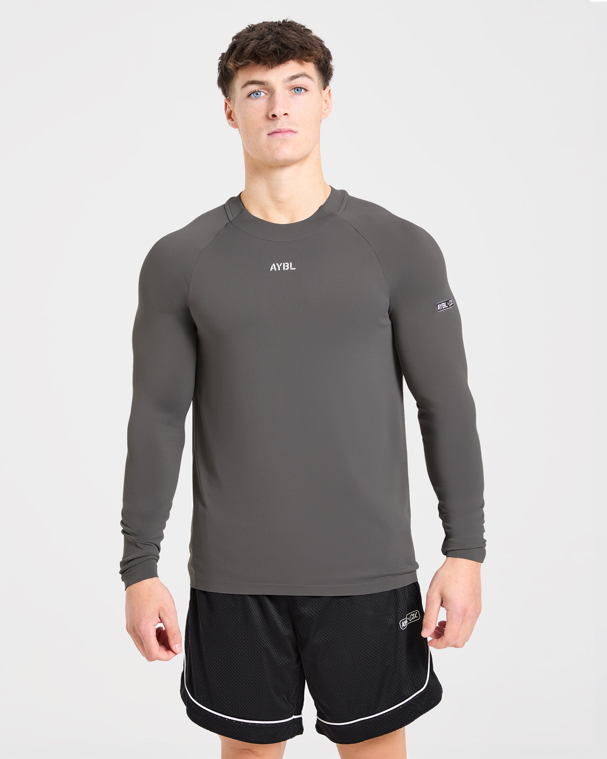 Cam Kissel x Seamless Long Sleeve - Charcoal