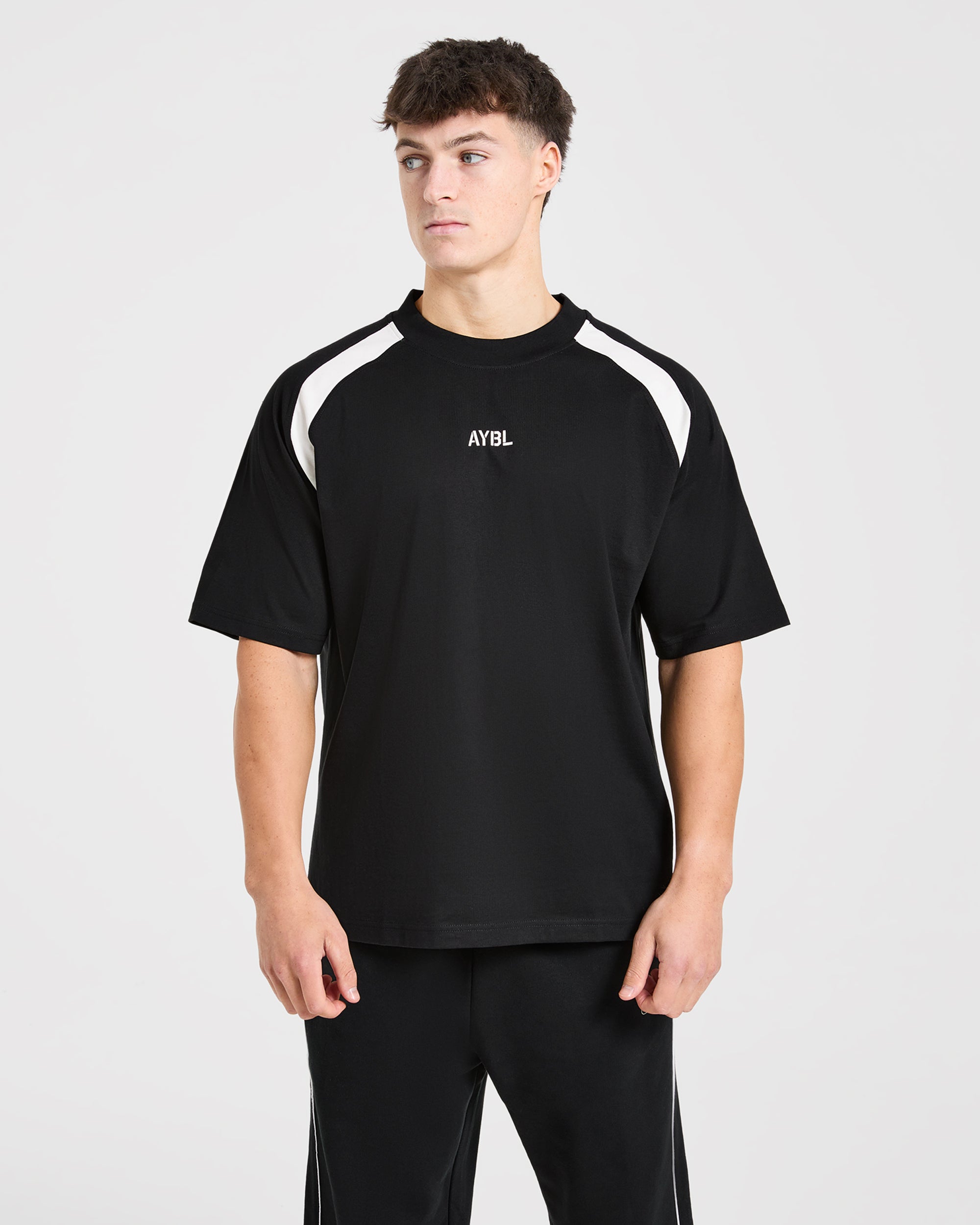 Cam Kissel x Contrast Oversized T Shirt - Black