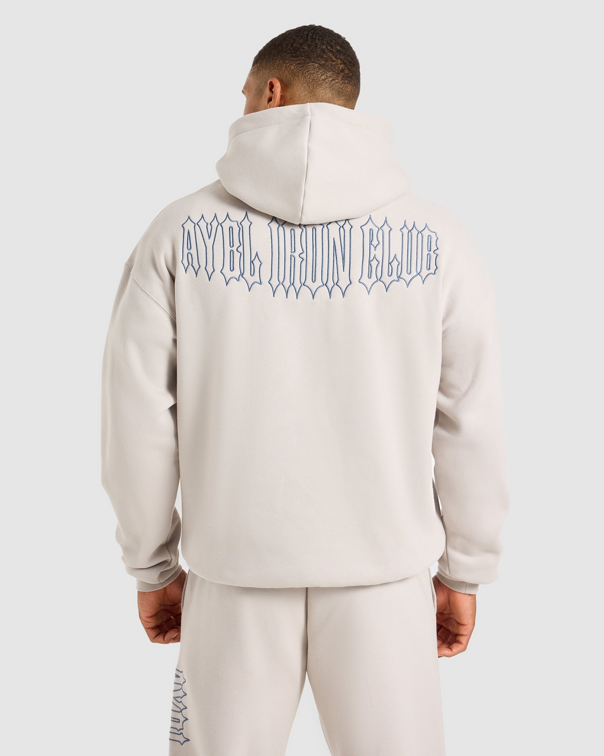 AYBL Iron Club Oversized Hoodie - Cloud Grey