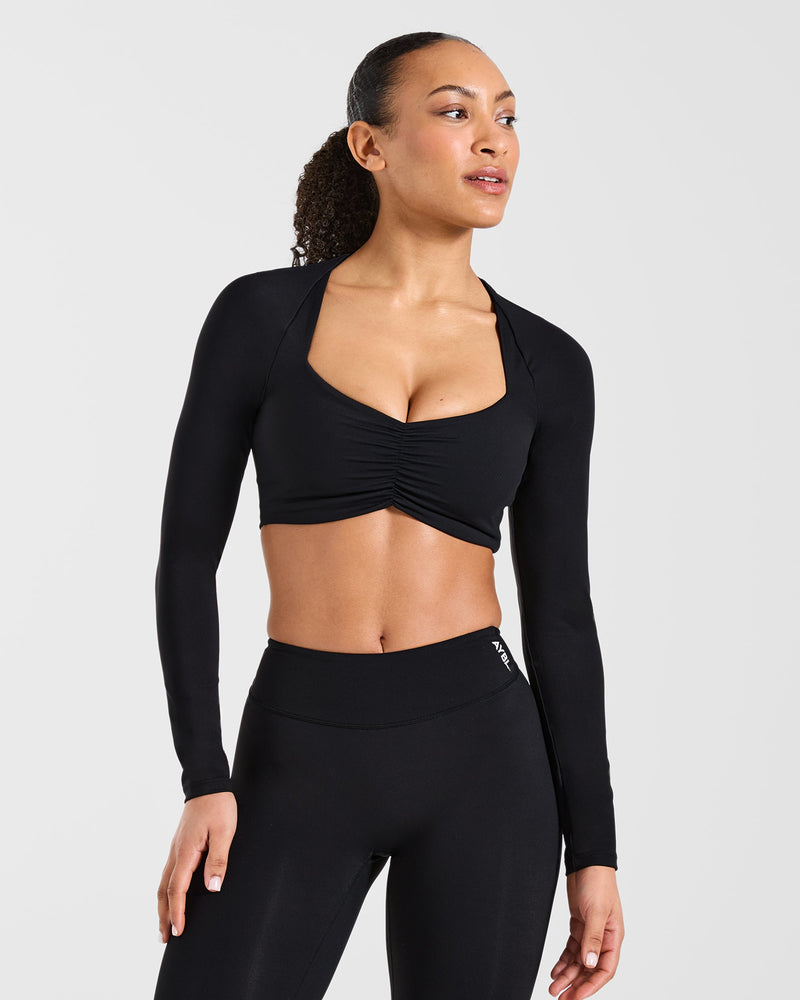 Physique Long Sleeve Crop Top