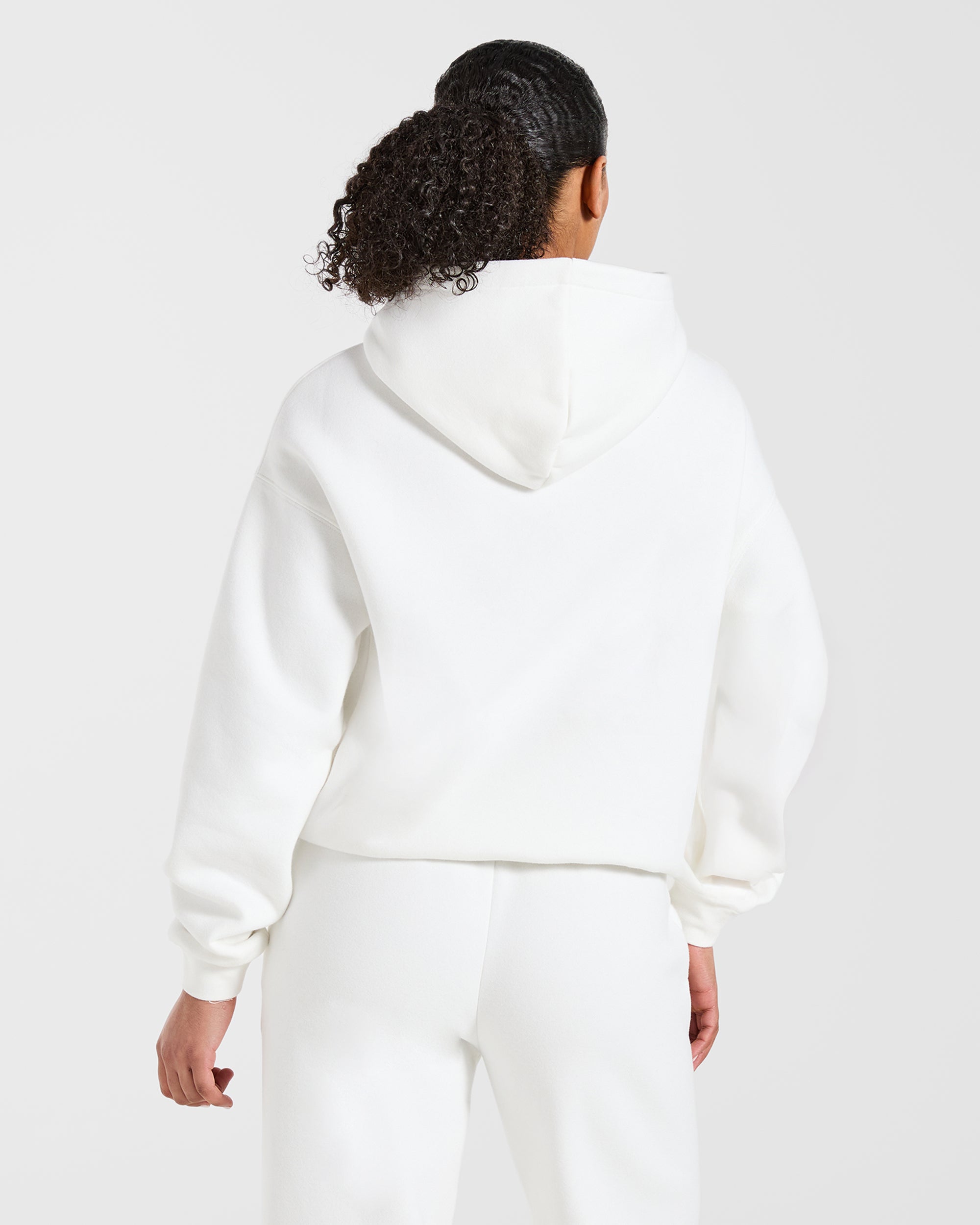 AYBL Club Oversized Hoodie - Off White/Forest Green