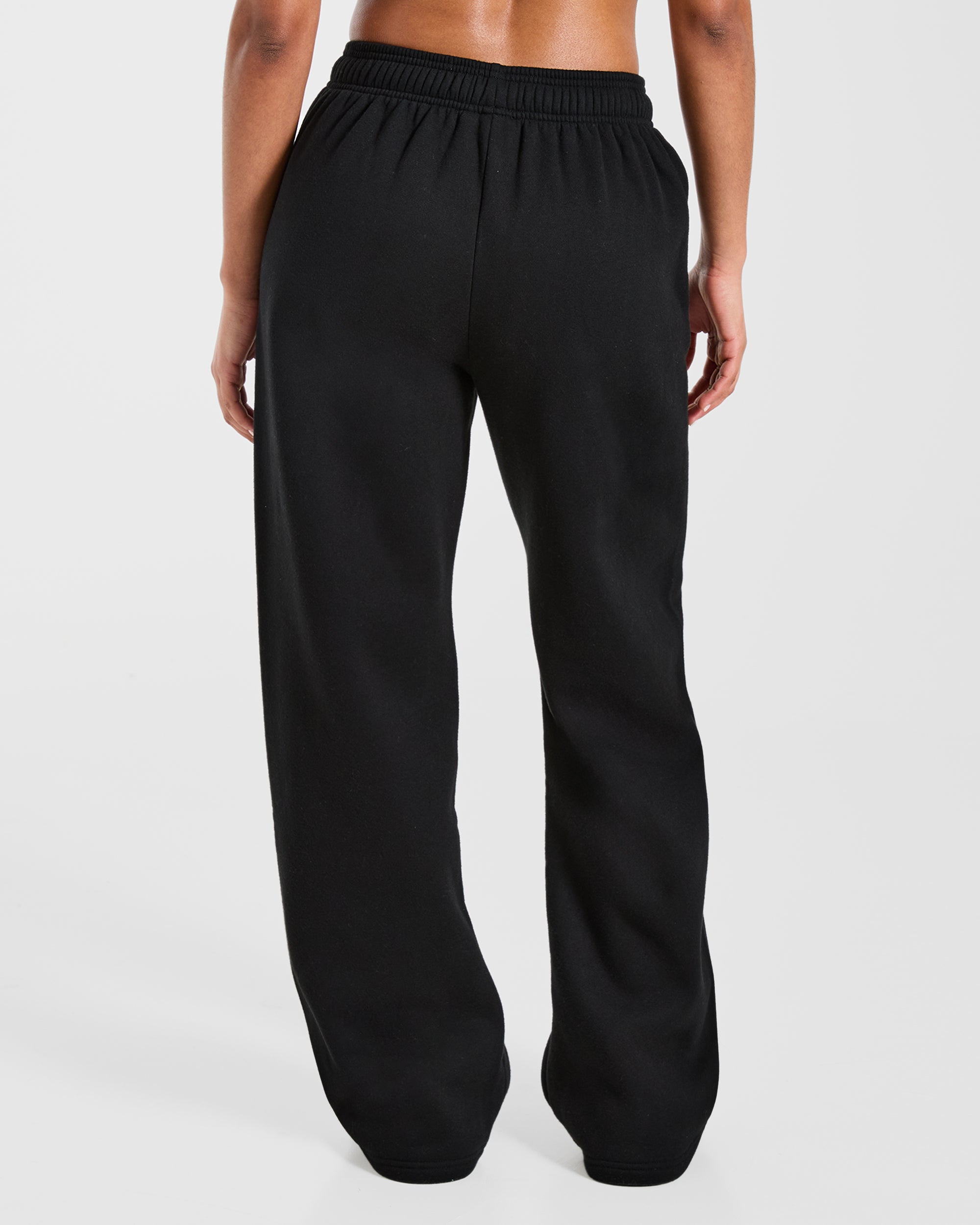 AYBL Club Oversized Straight Leg Joggers - Black