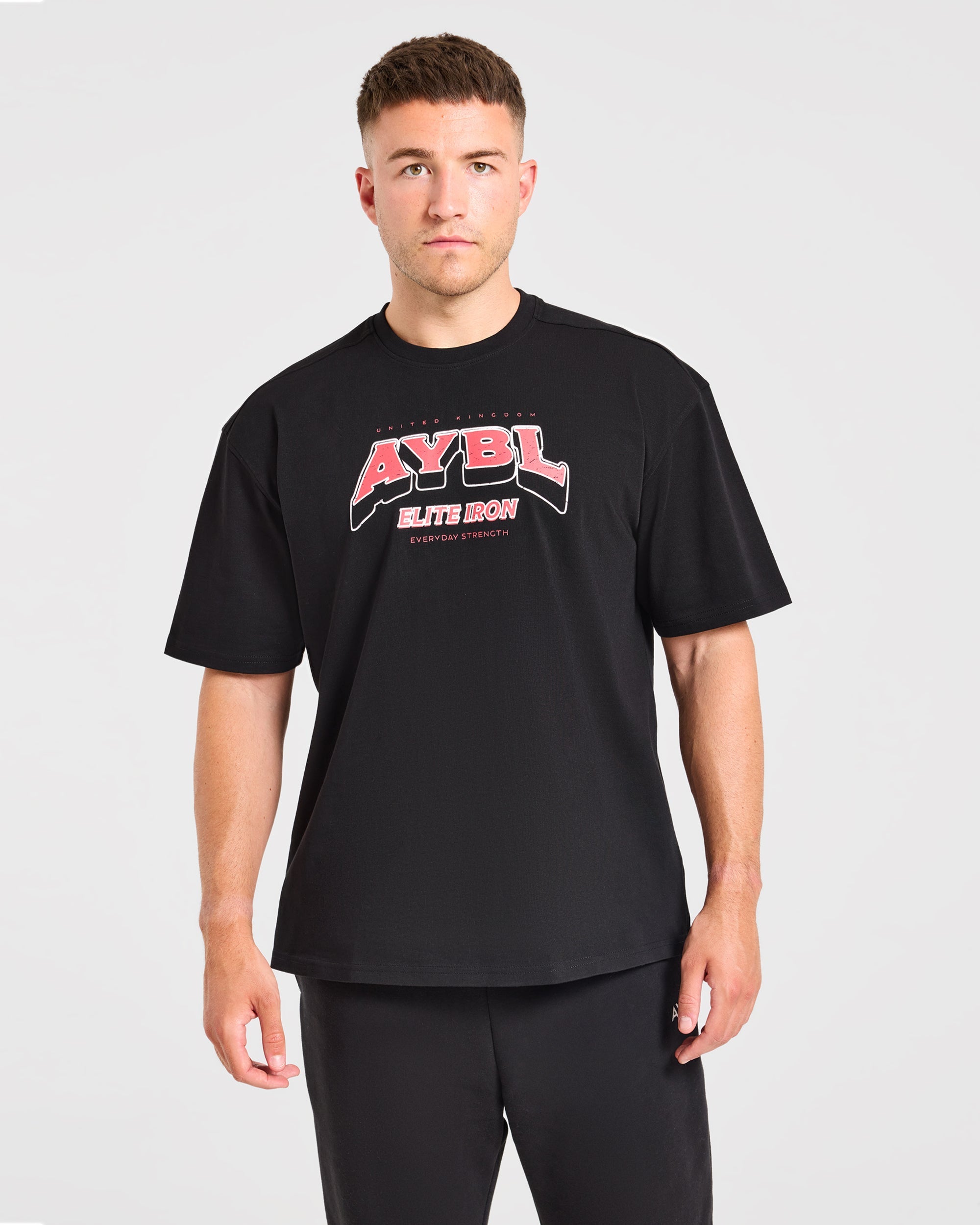 AYBL Elite Iron Oversized T Shirt - Black