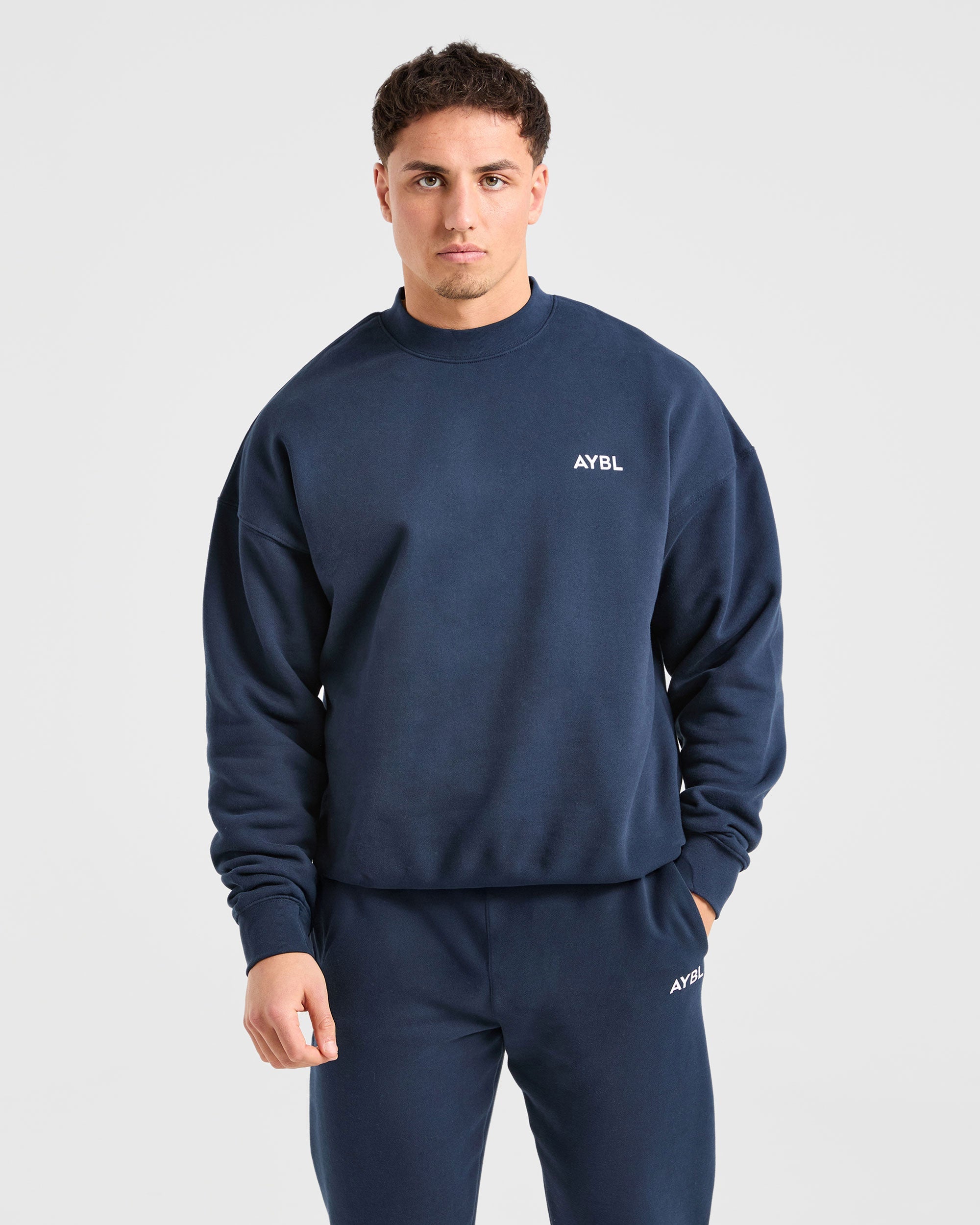 Essential Oversized Sweater - Navy