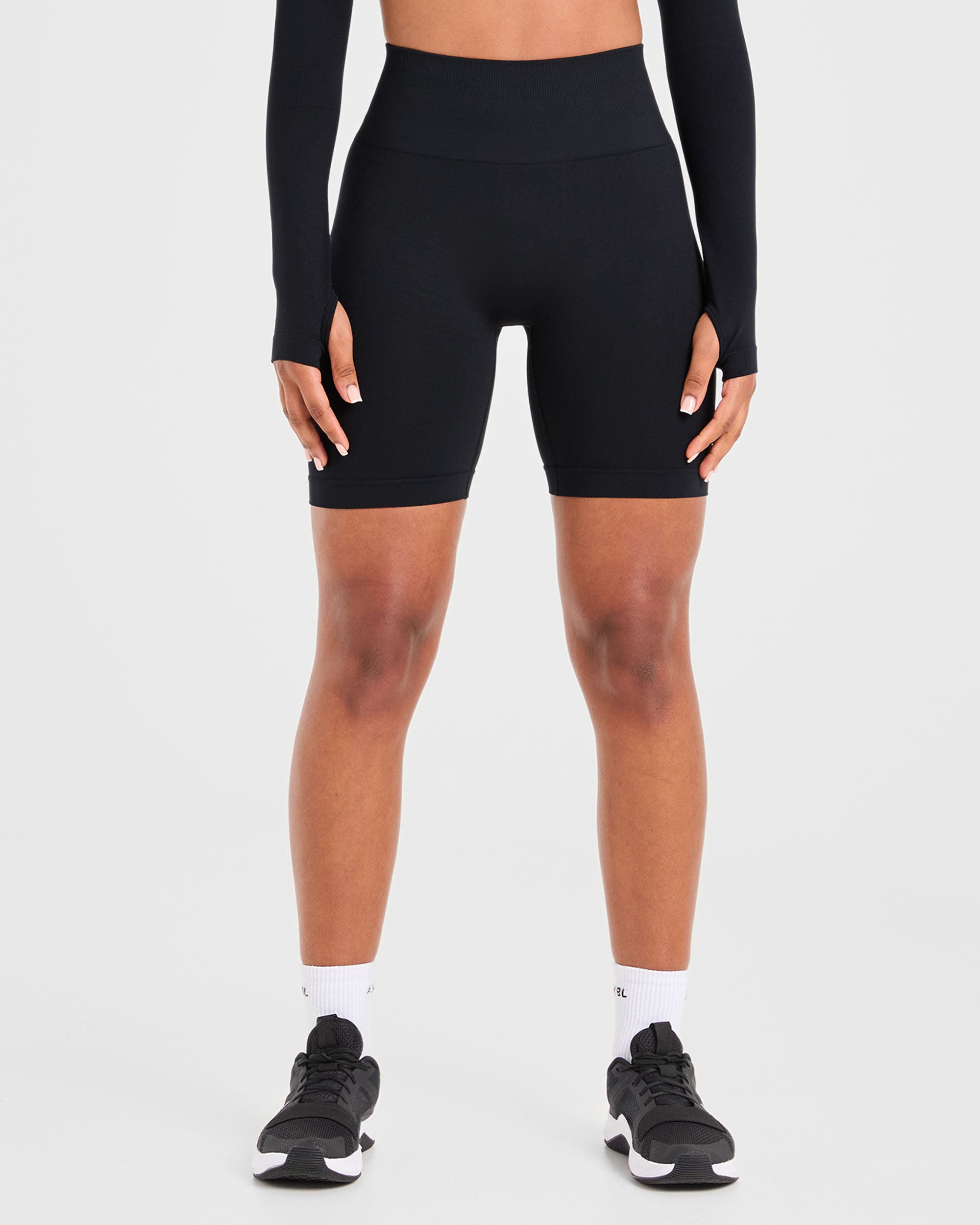 Power Seamless Cycling Shorts Black