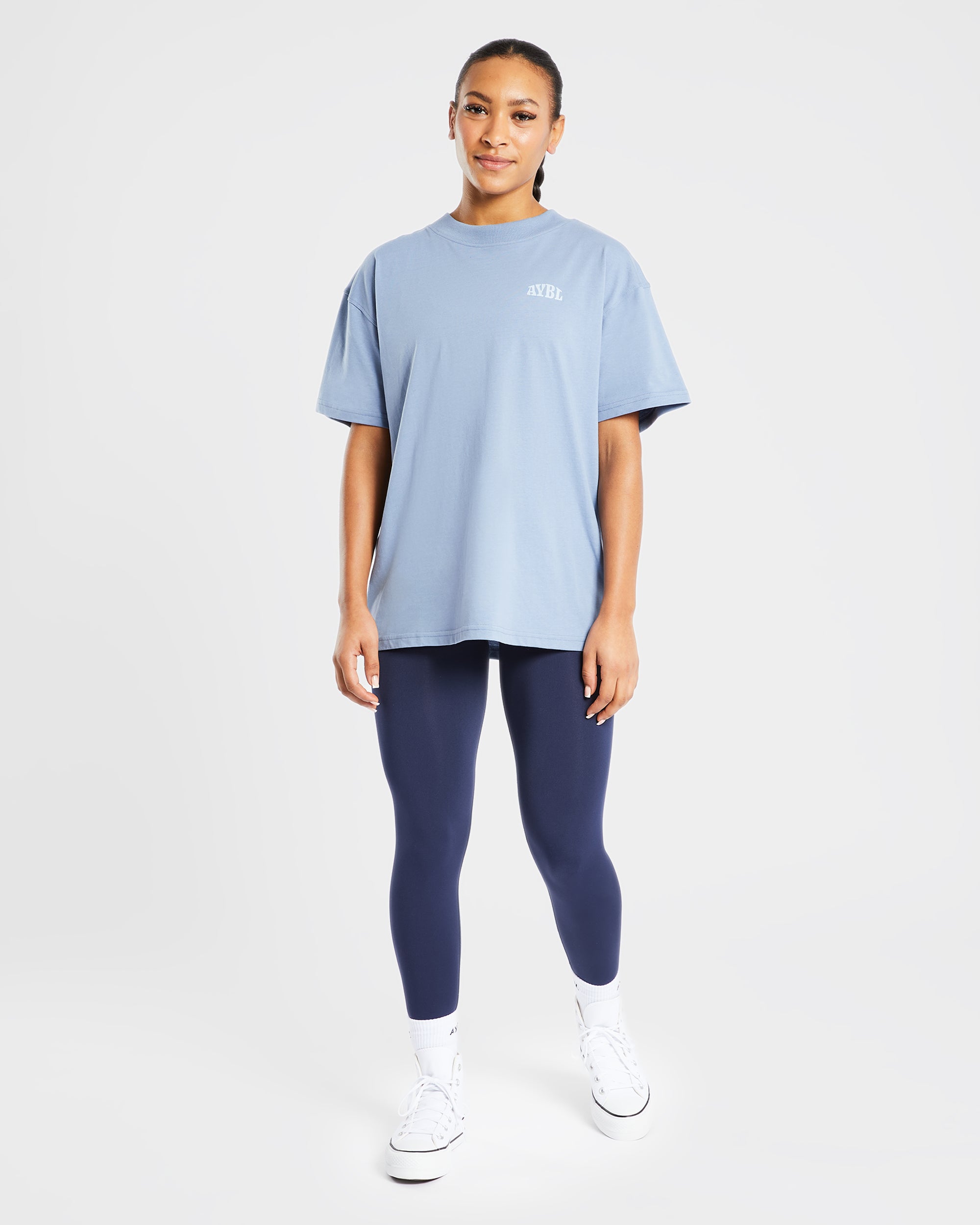 T shirt surdimensionné Mind Over Matter - Bleu