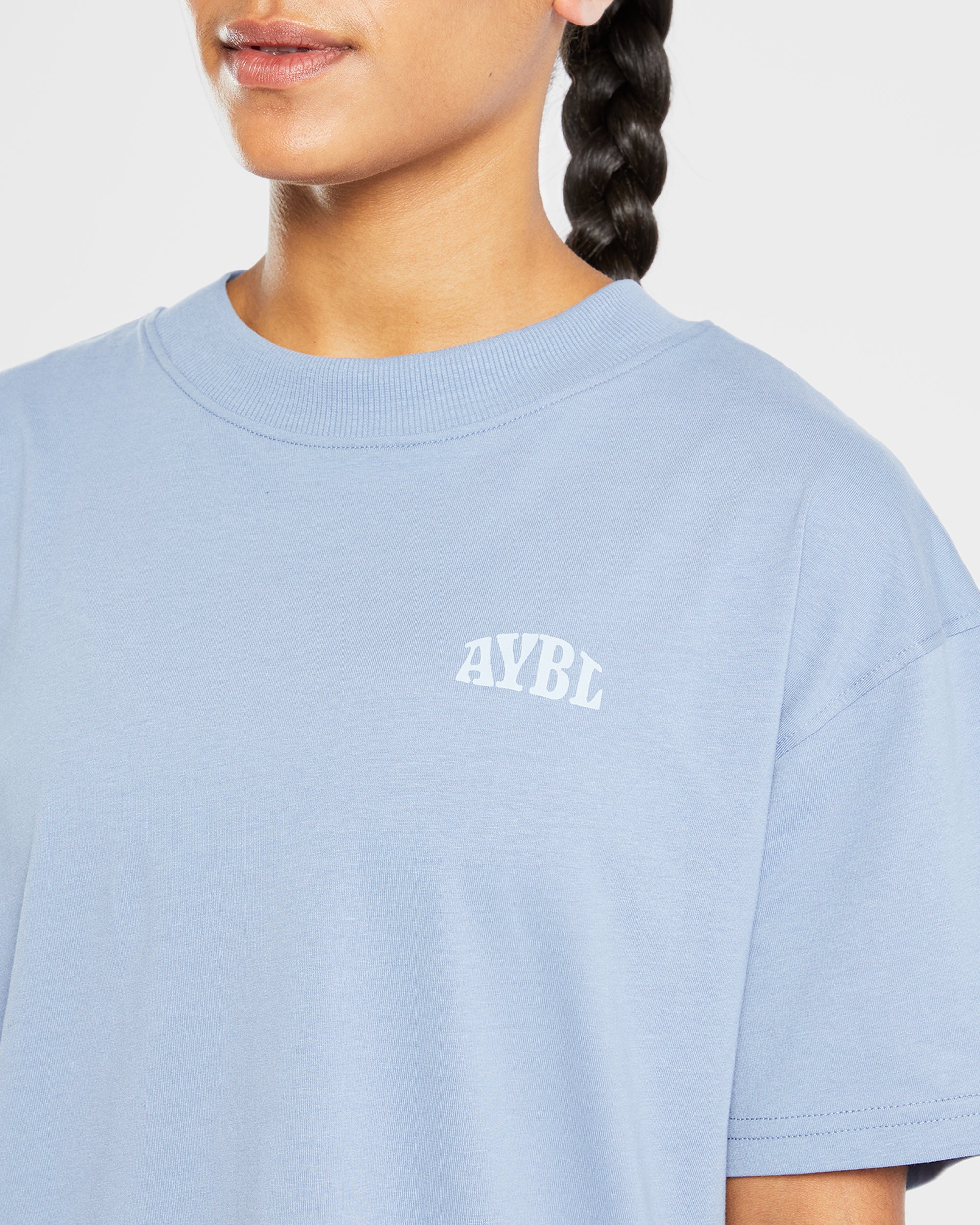 T shirt surdimensionné Mind Over Matter - Bleu