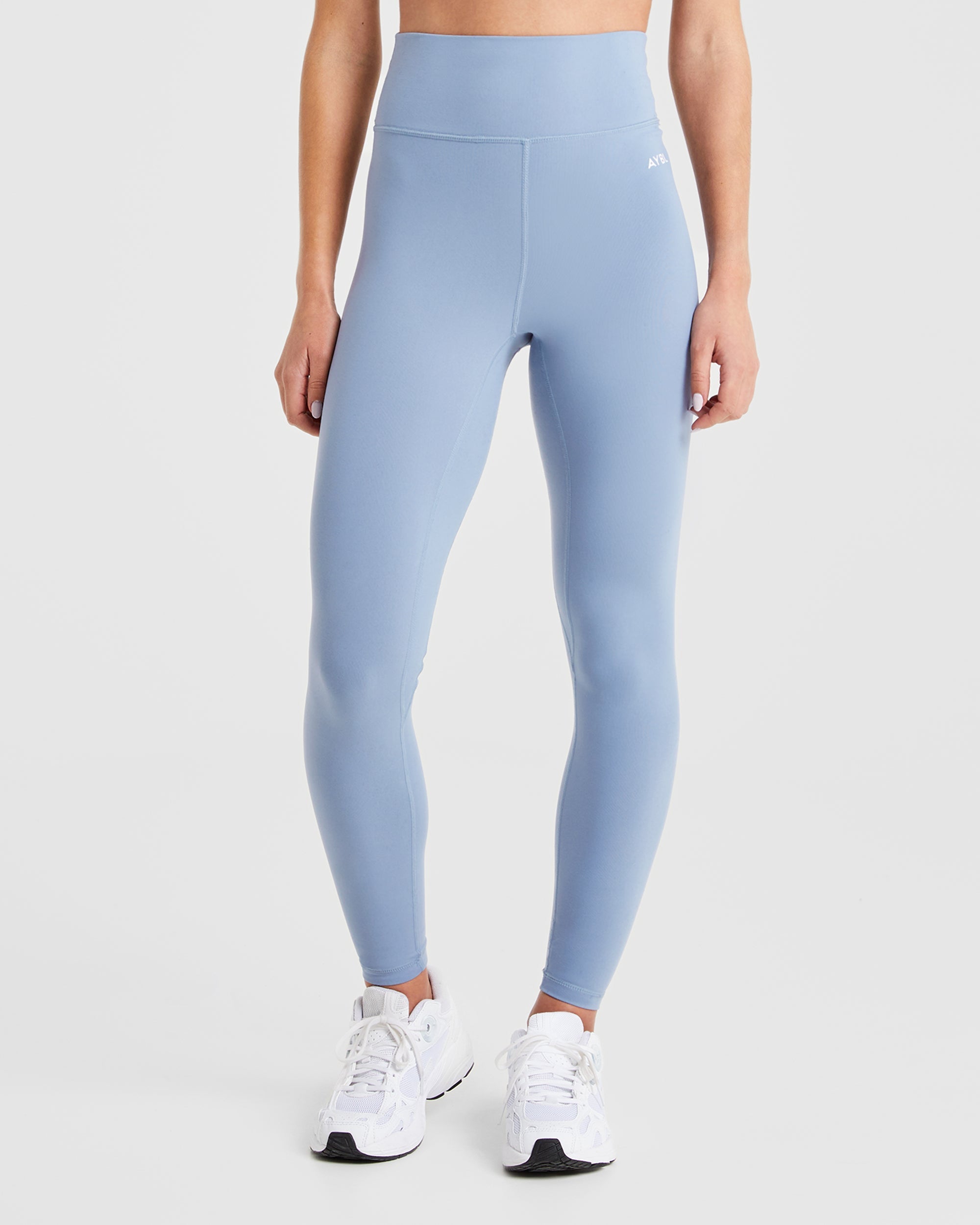 Core-Leggings – Stahlblau