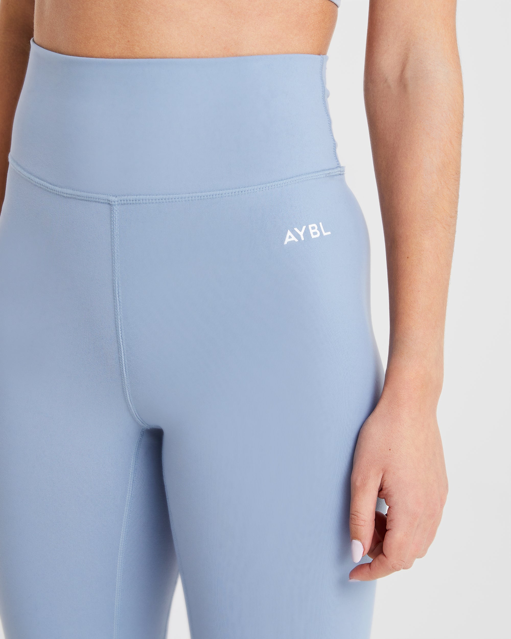 Core-Leggings – Stahlblau