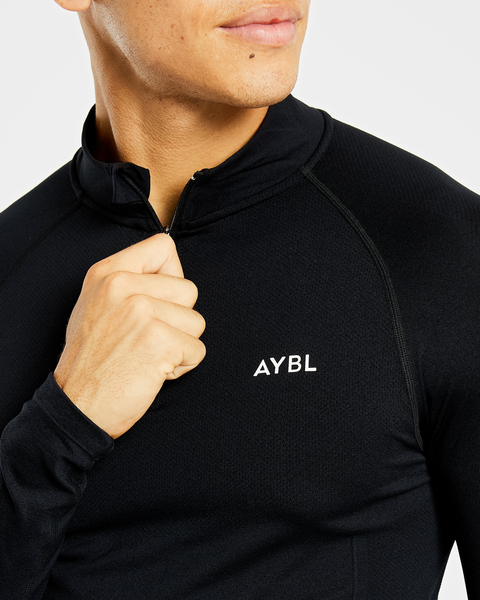Pull Essential Seamless 1/4 Zip - Noir