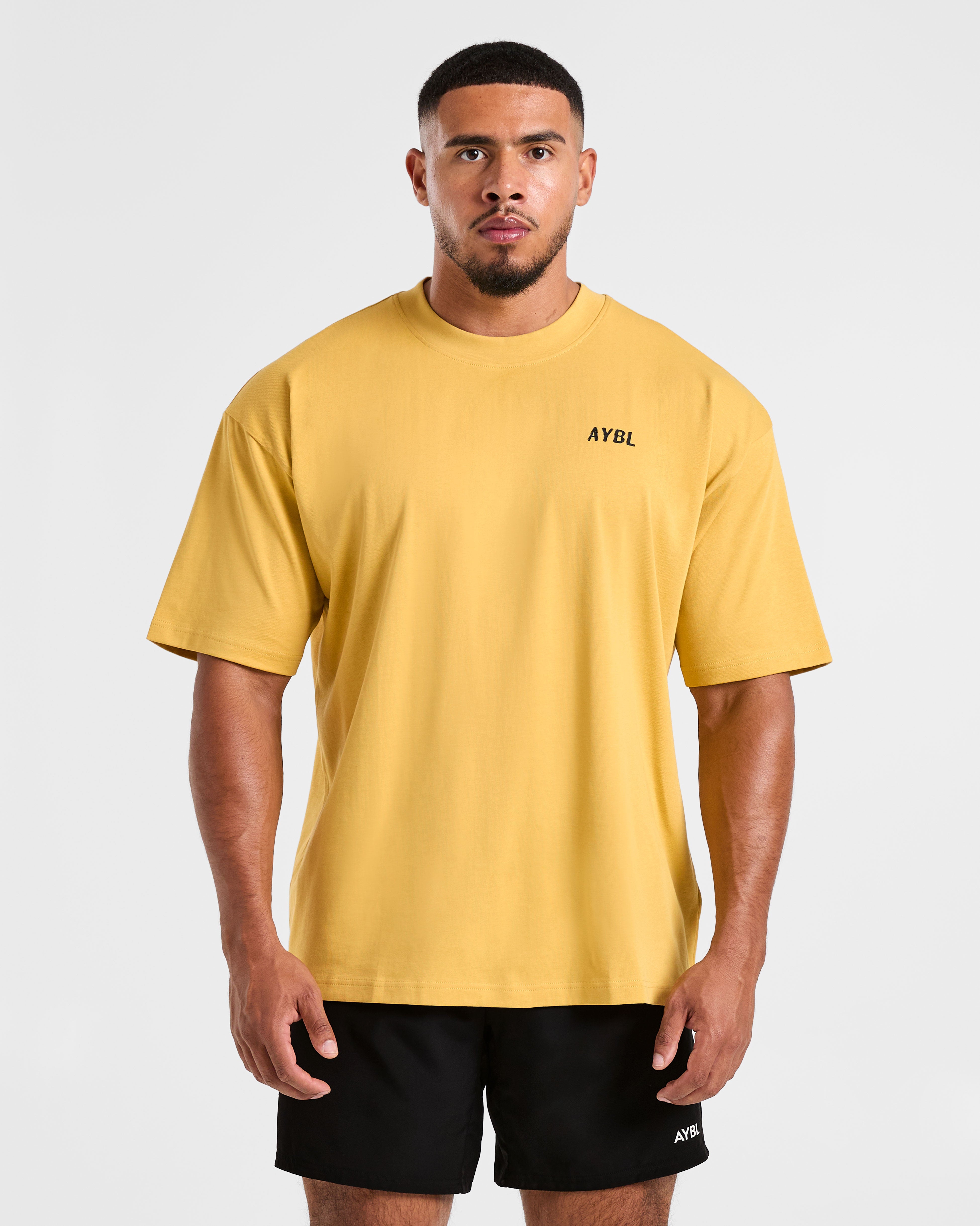 Lift Heavy Oversized T Shirt - Vintage Yellow