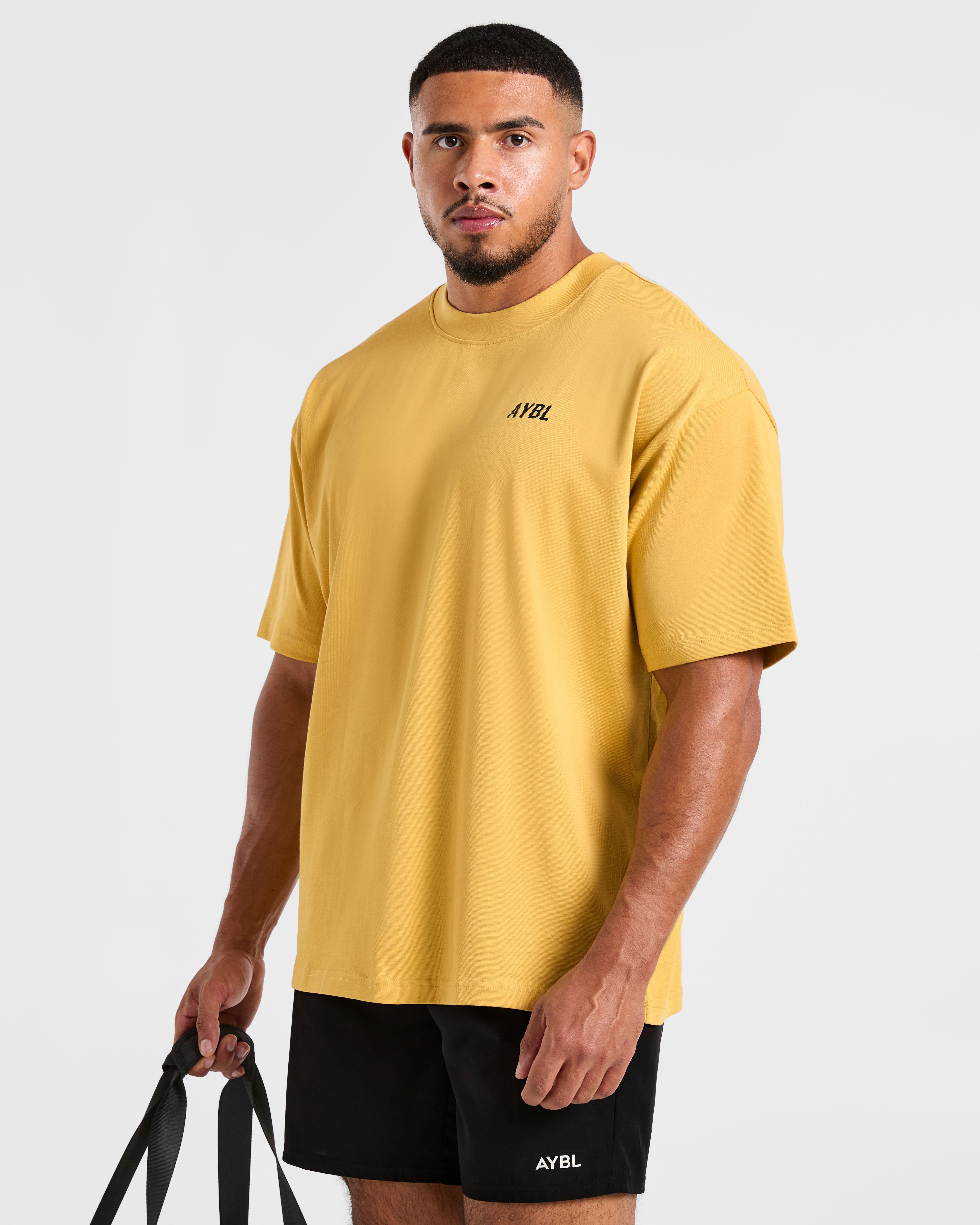 Lift Heavy Oversized T Shirt - Vintage Yellow