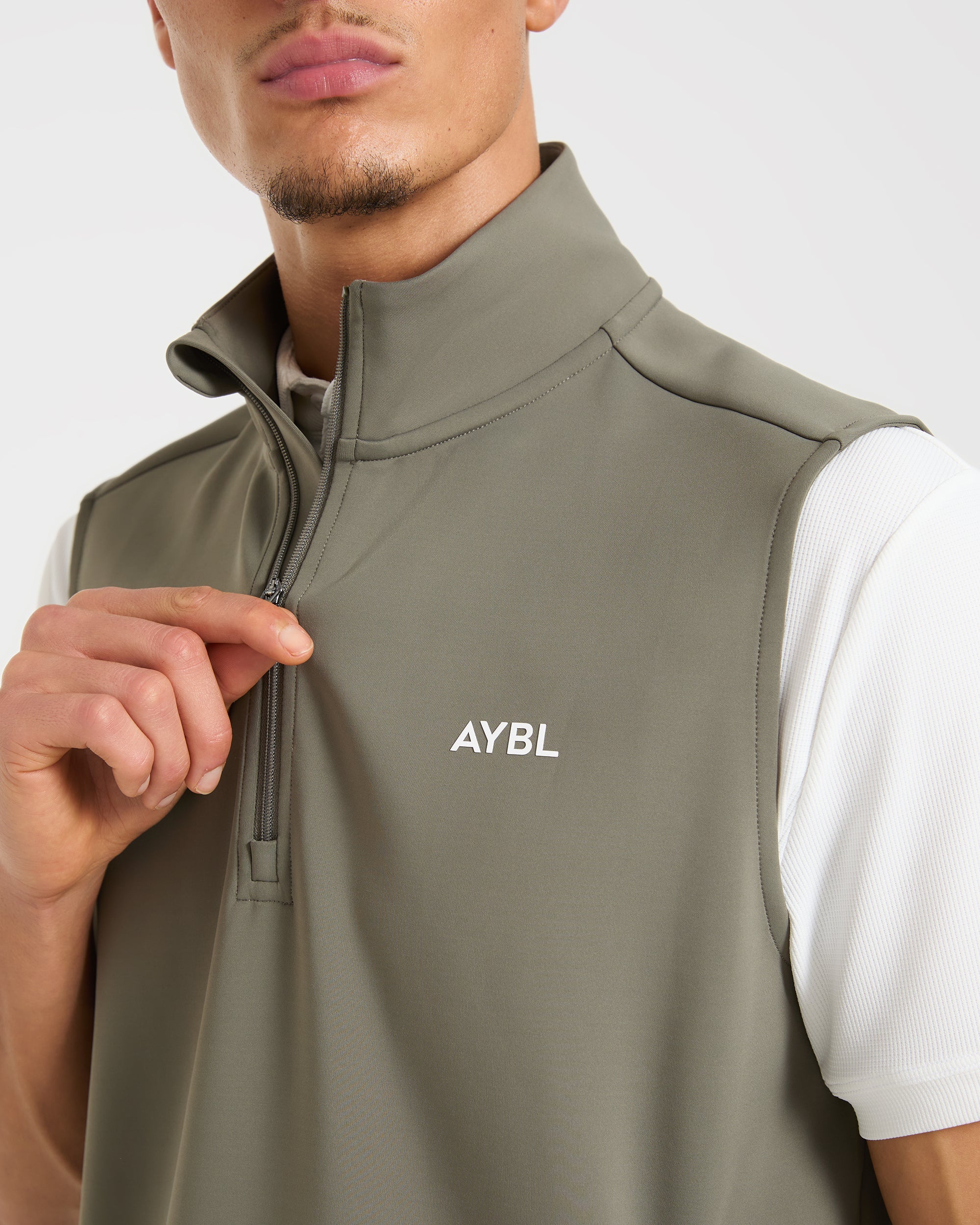 Precision 1/4 Zip Vest - Deep Sage