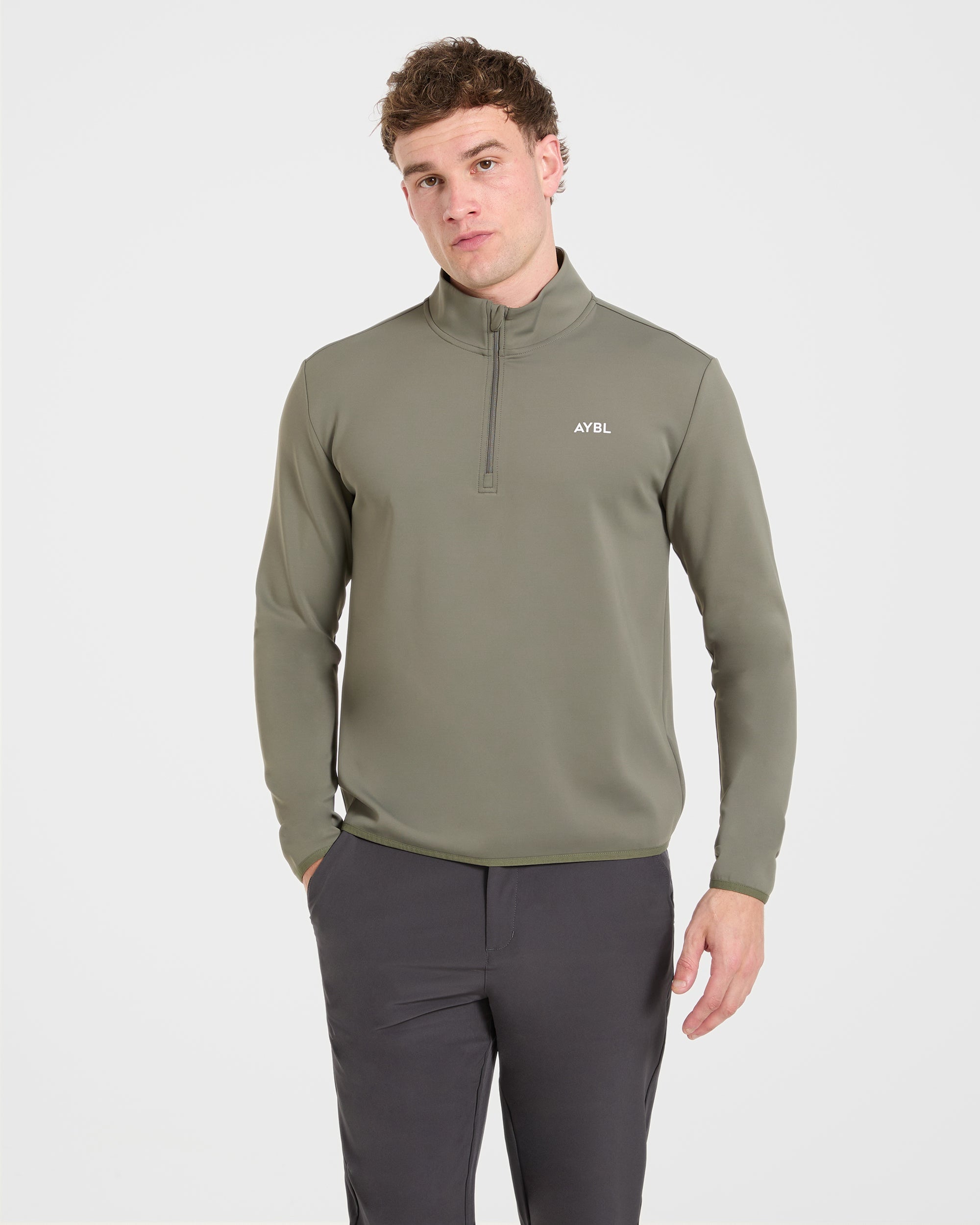 Precision 1/4 Zip Pullover - Deep Sage