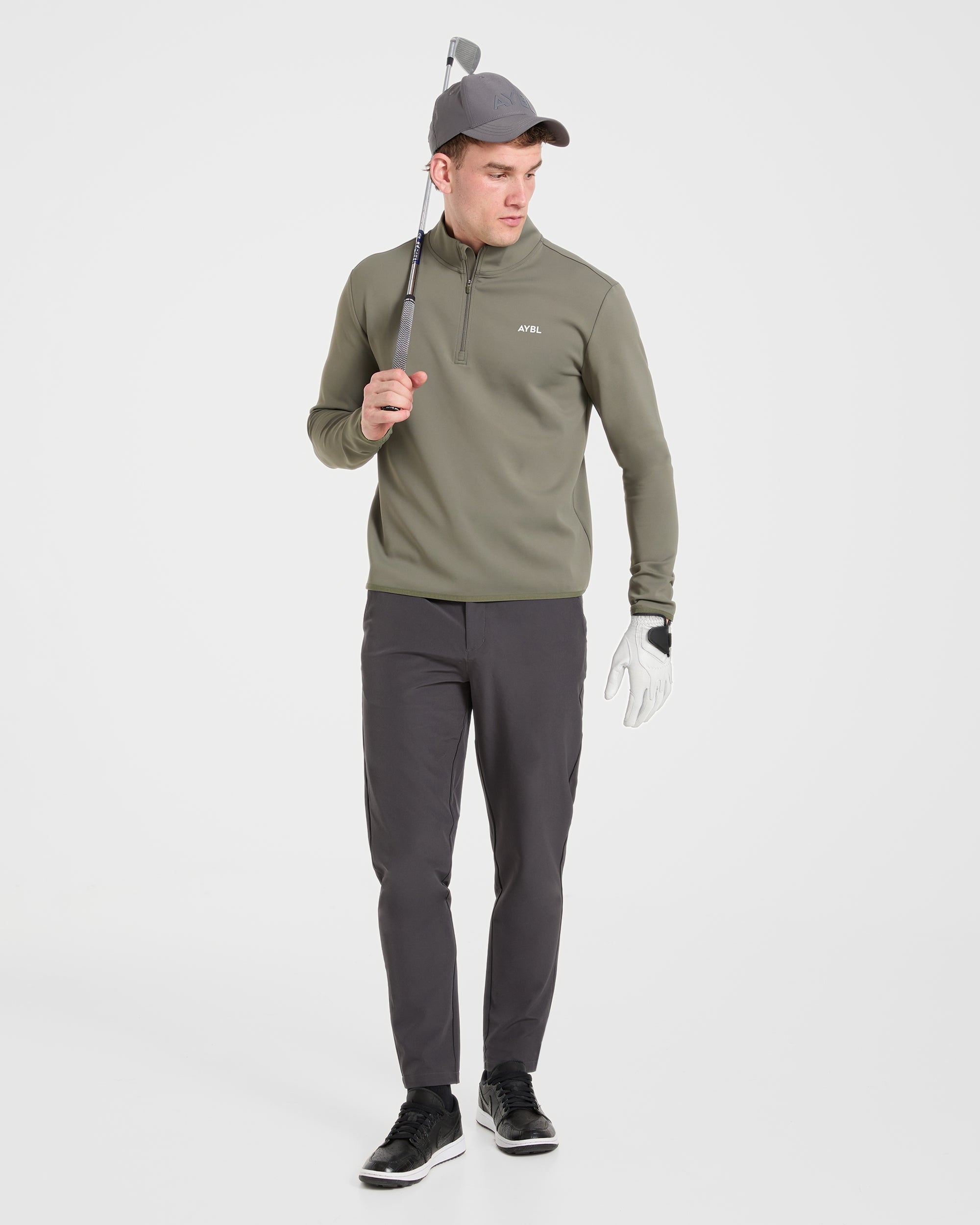 Precision 1/4 Zip Pullover - Deep Sage