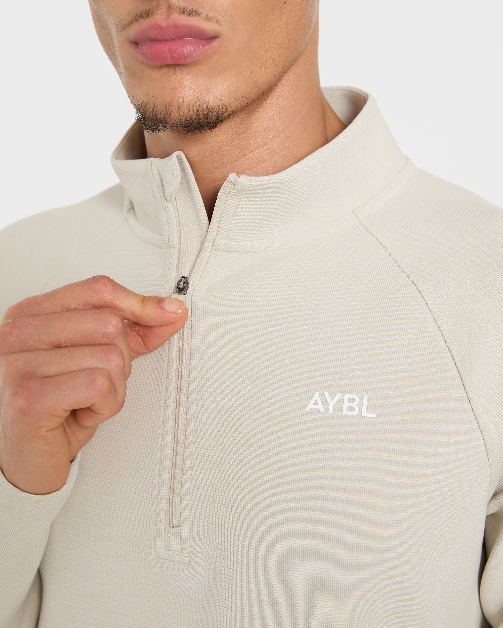 Precision Hybrid 1/4 Zip Pullover - Sand