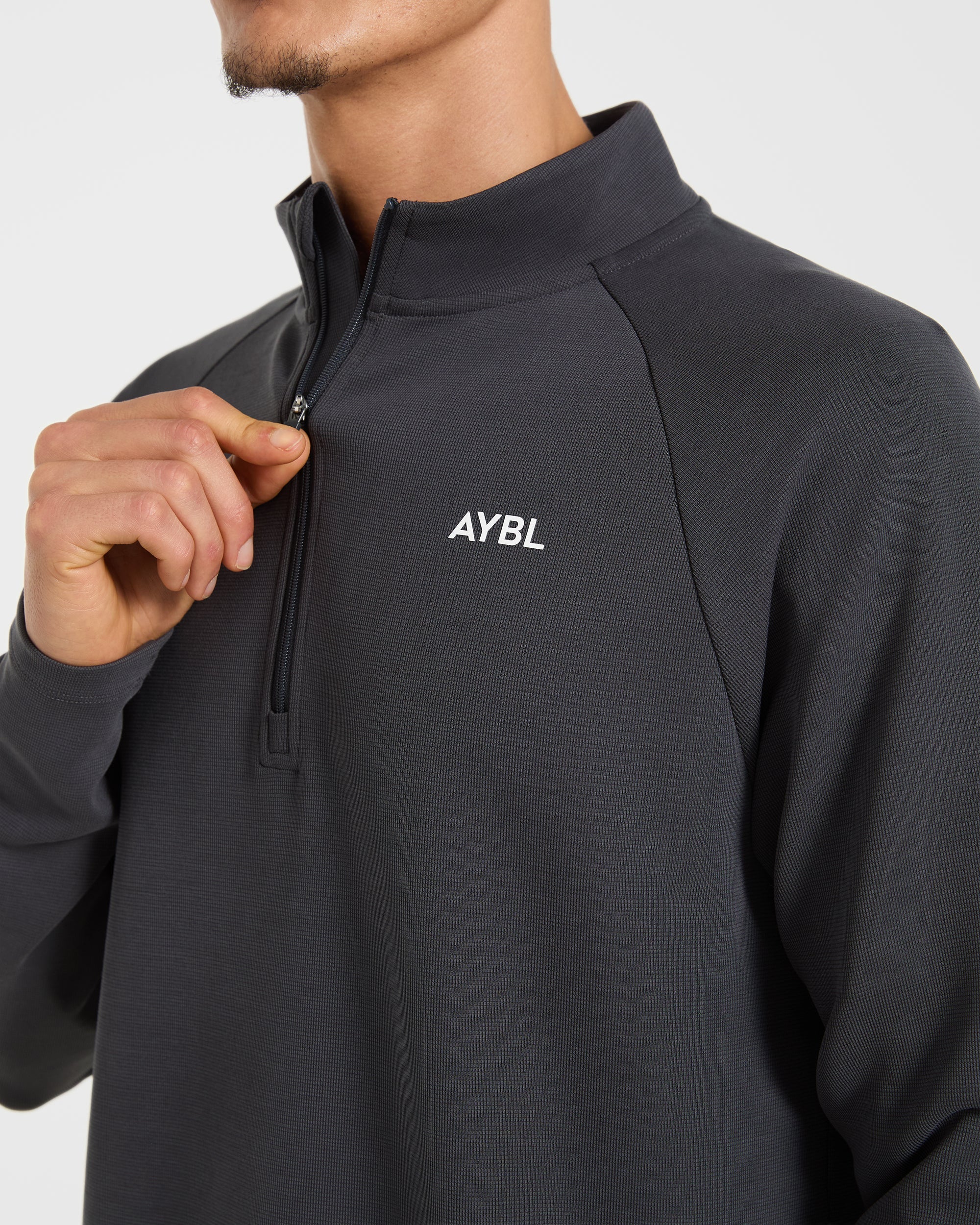 Precision Hybrid 1/4 Zip Pullover - Charcoal