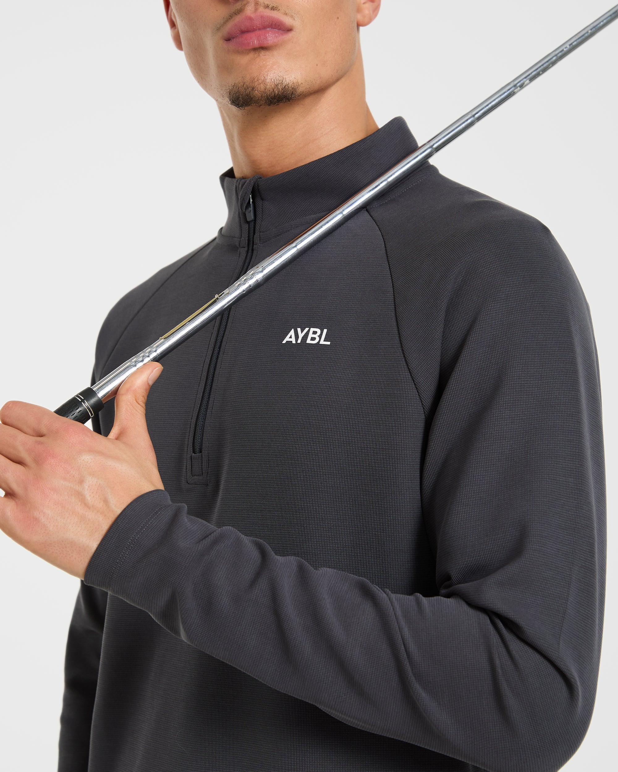 Precision Hybrid 1/4 Zip Pullover - Charcoal
