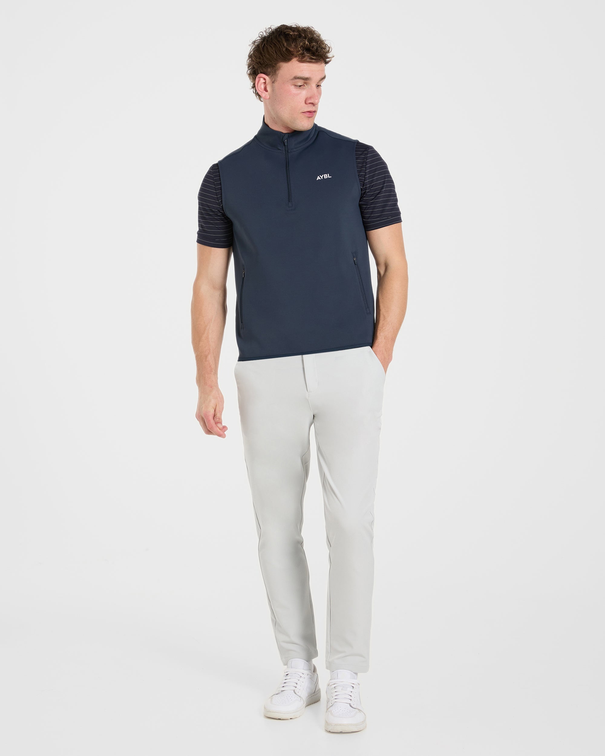 Precision 1/4 Zip Vest - Navy Blue