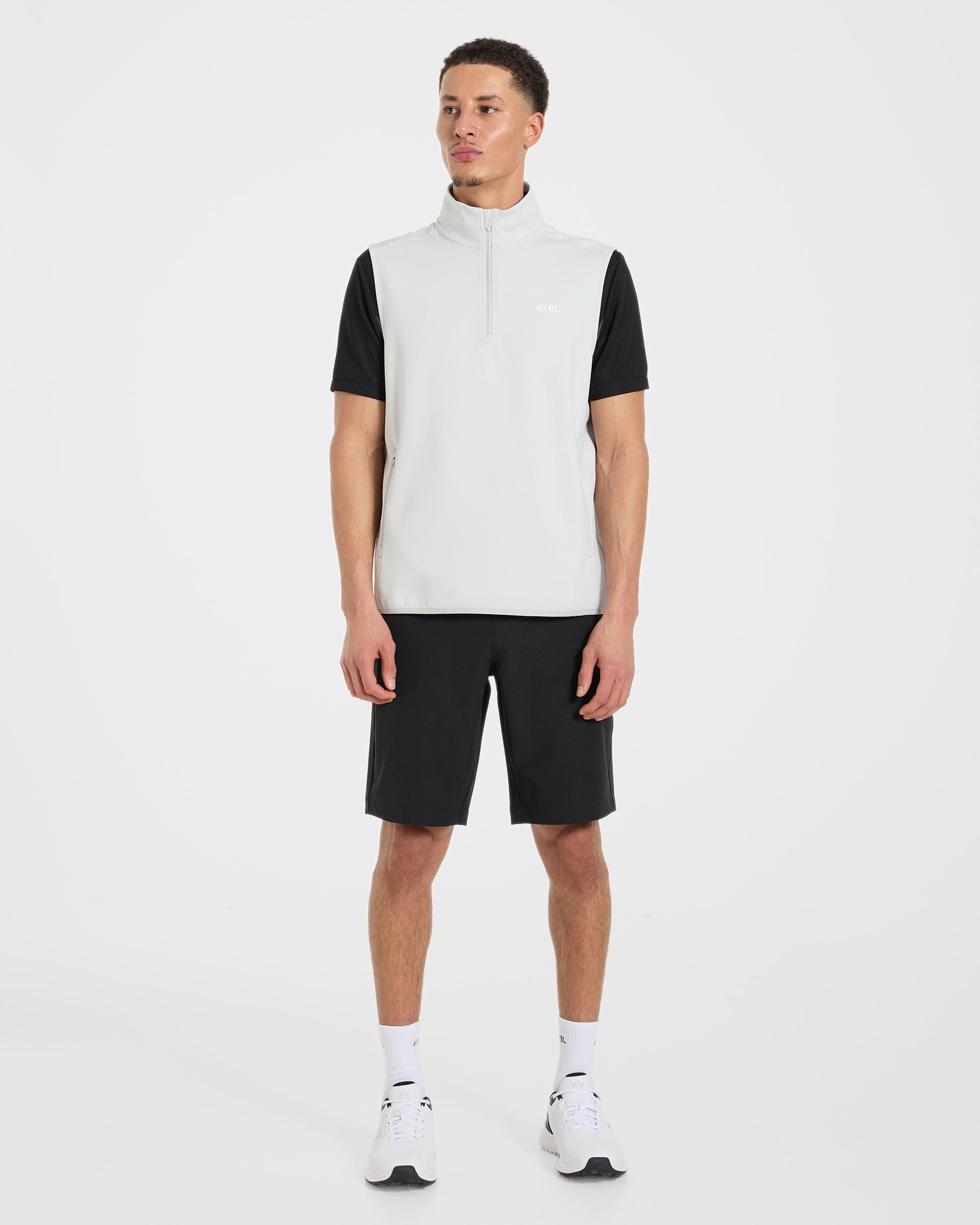 Precision 1/4 Zip Vest - Ice Grey