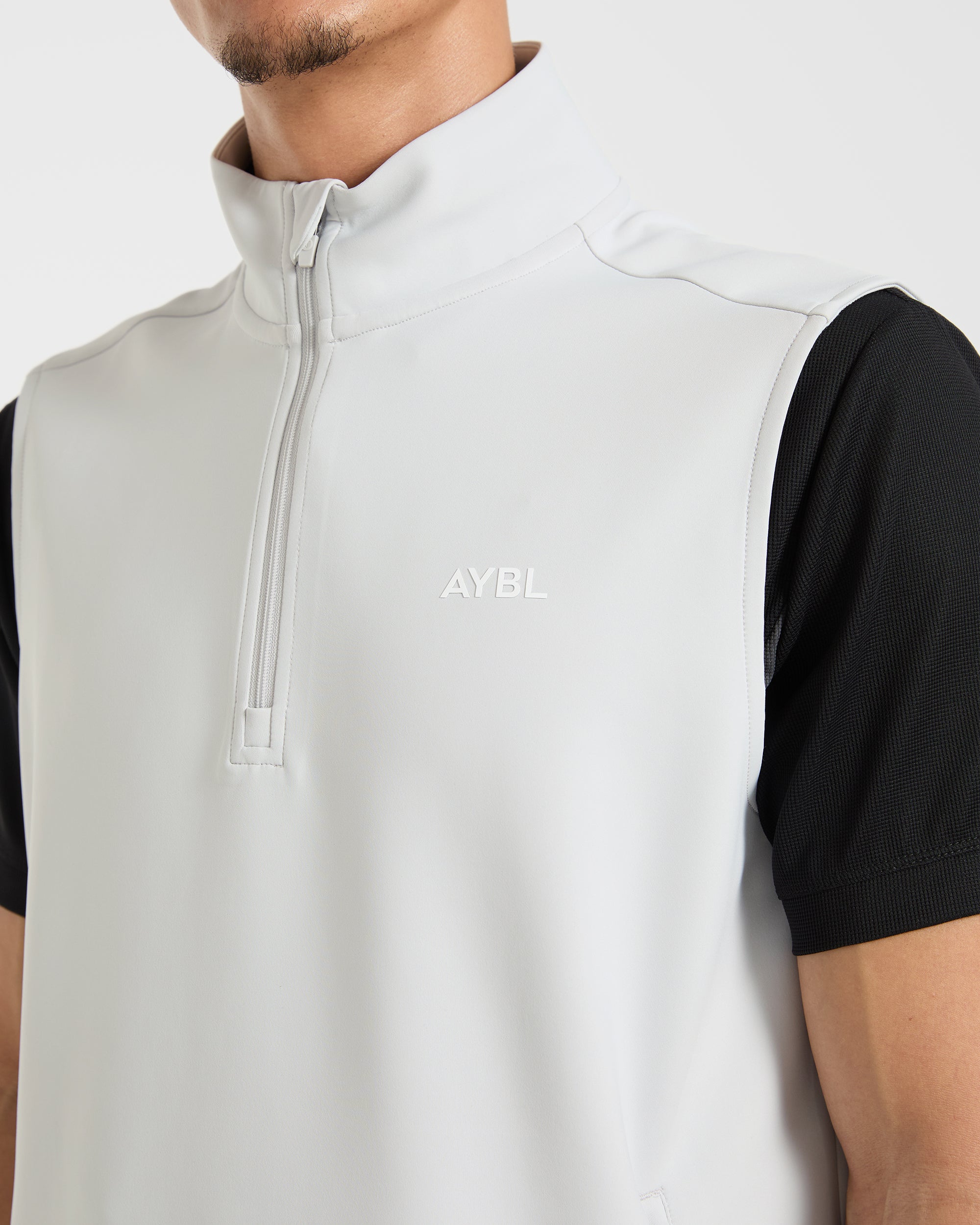 Precision 1/4 Zip Vest - Ice Grey