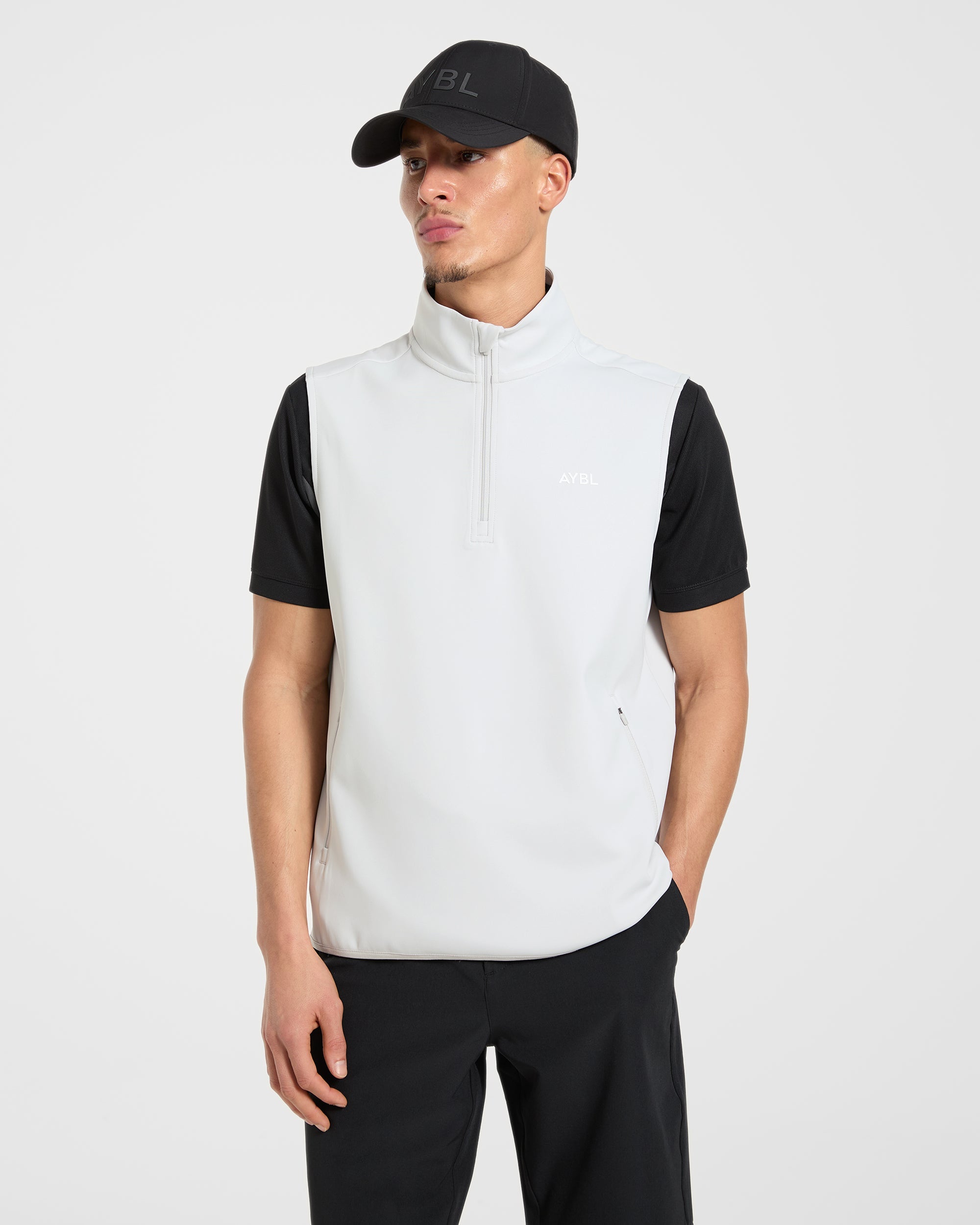 Precision 1/4 Zip Vest - Ice Grey