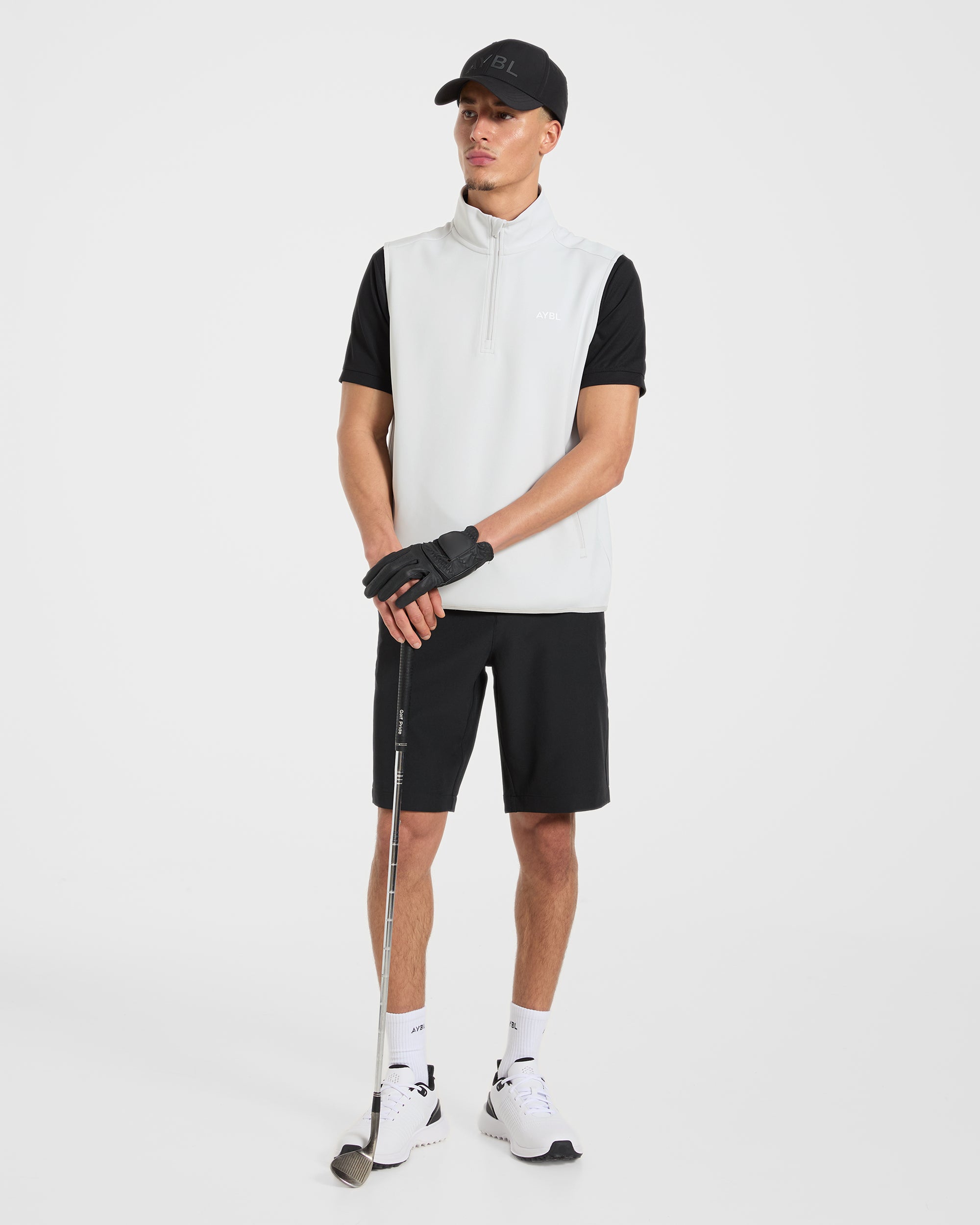 Precision 1/4 Zip Vest - Ice Grey