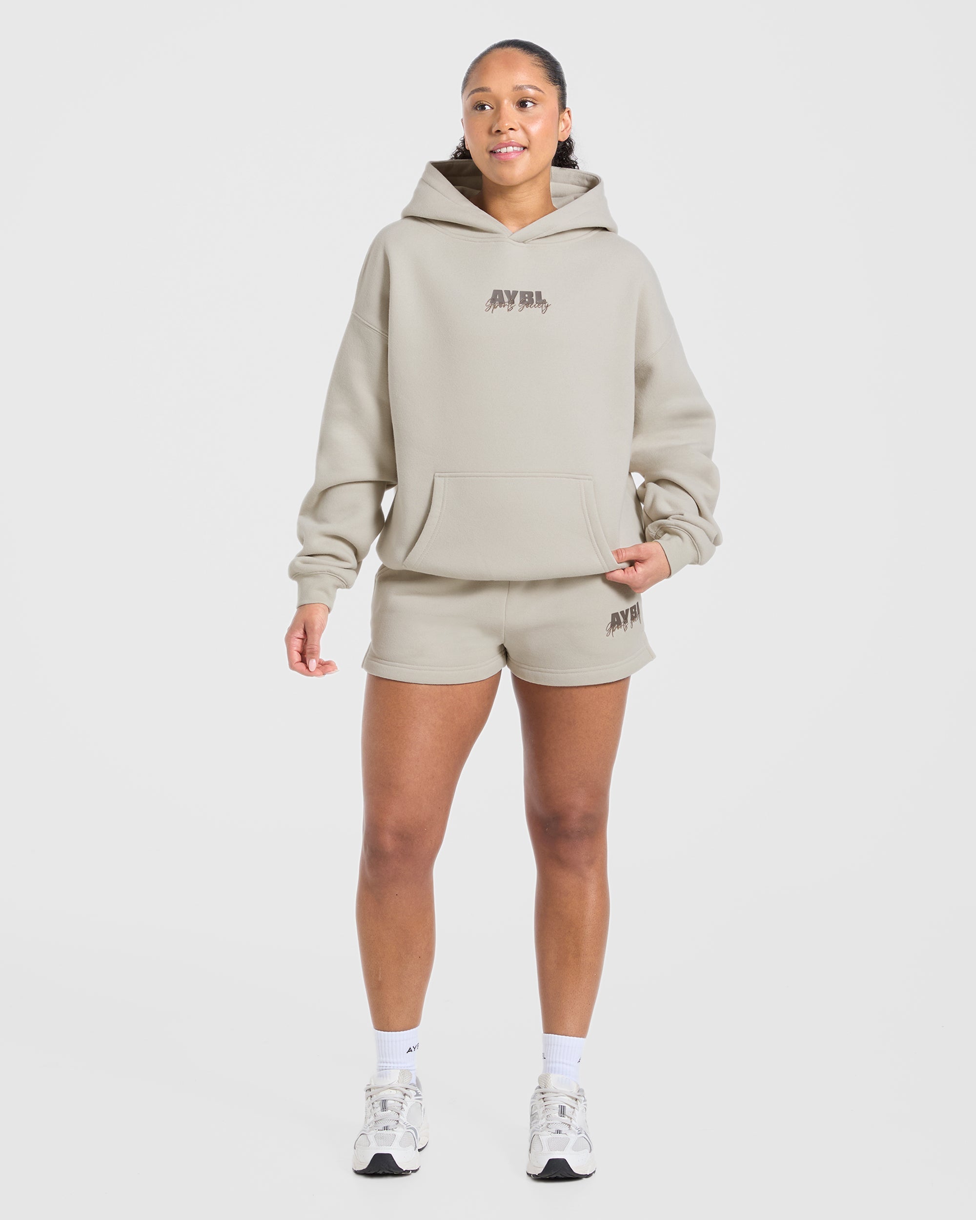Sports Society Oversized Shorts - Sand
