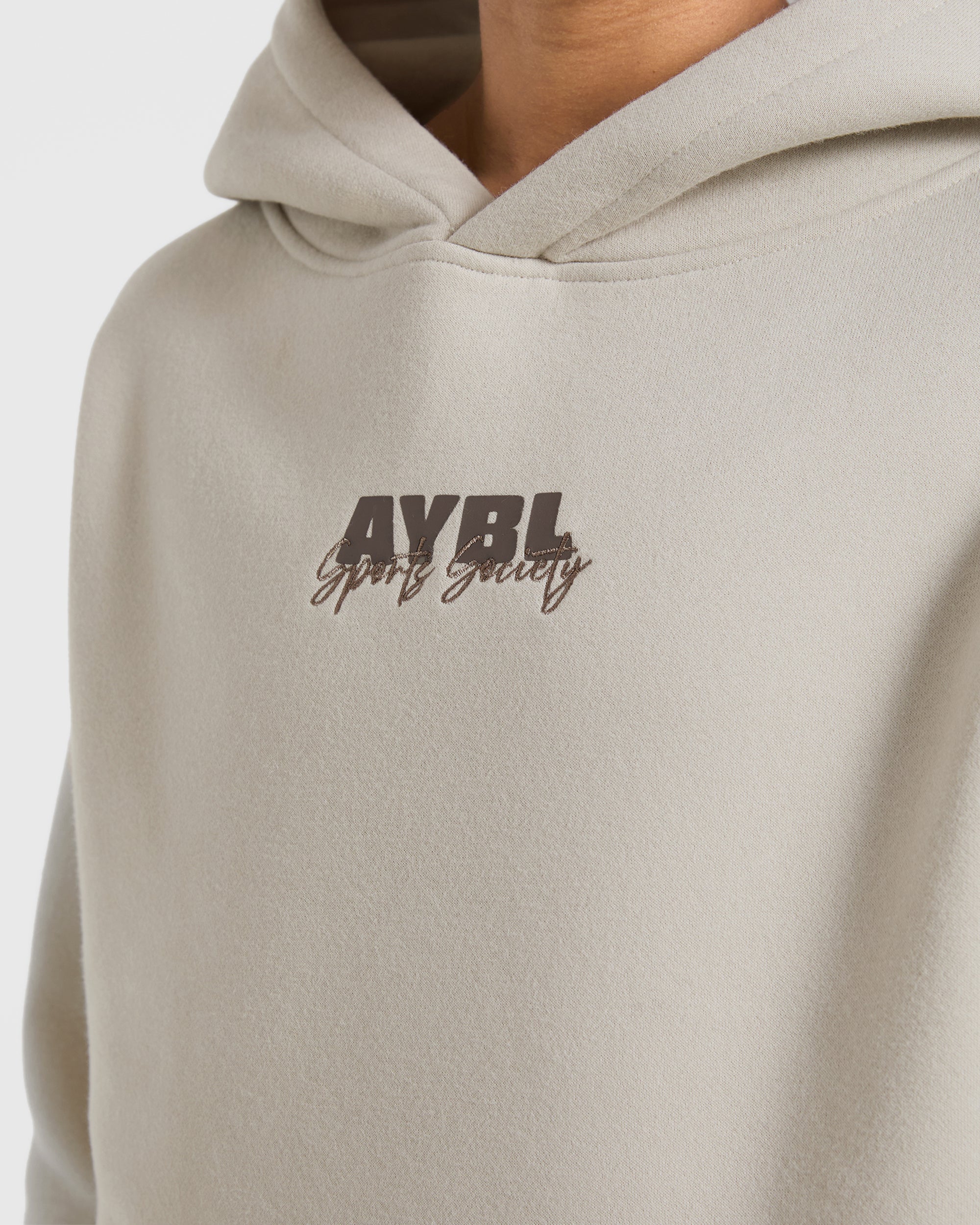 Sports Society Oversized Hoodie - Sand