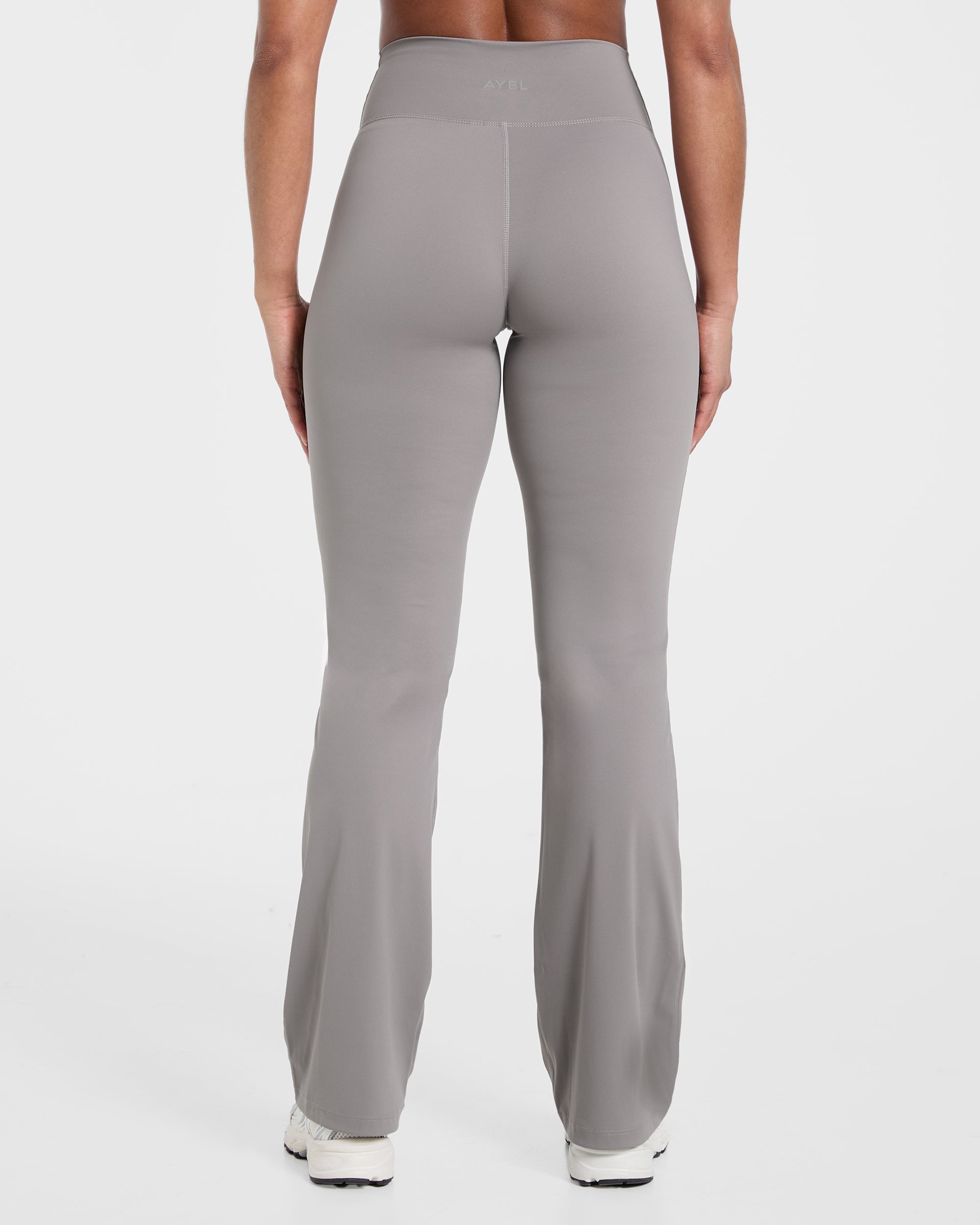 Sculpt Wrap Flared Leggings - Smoke Grey
