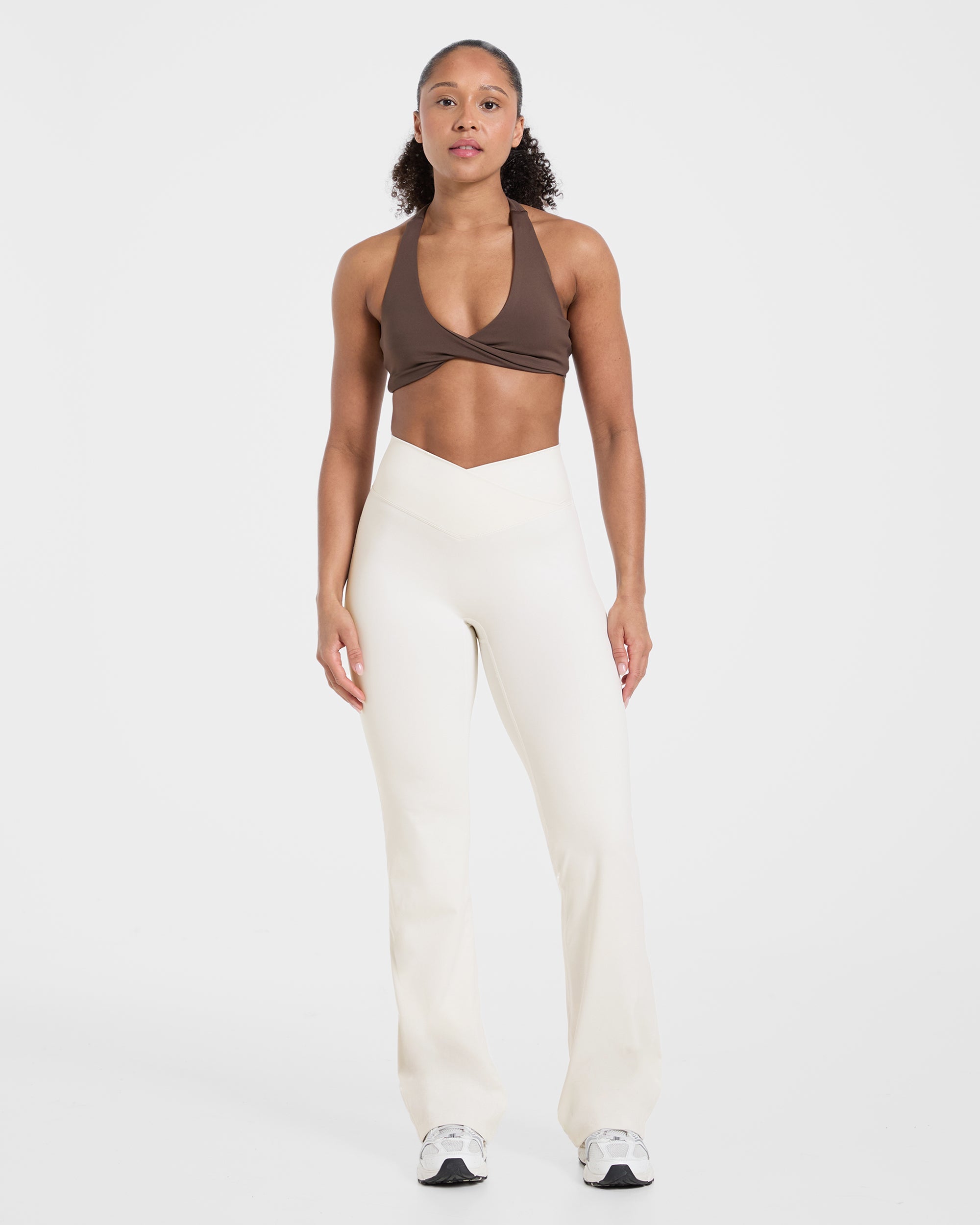 Sculpt Wrap Flared Leggings - Tofu