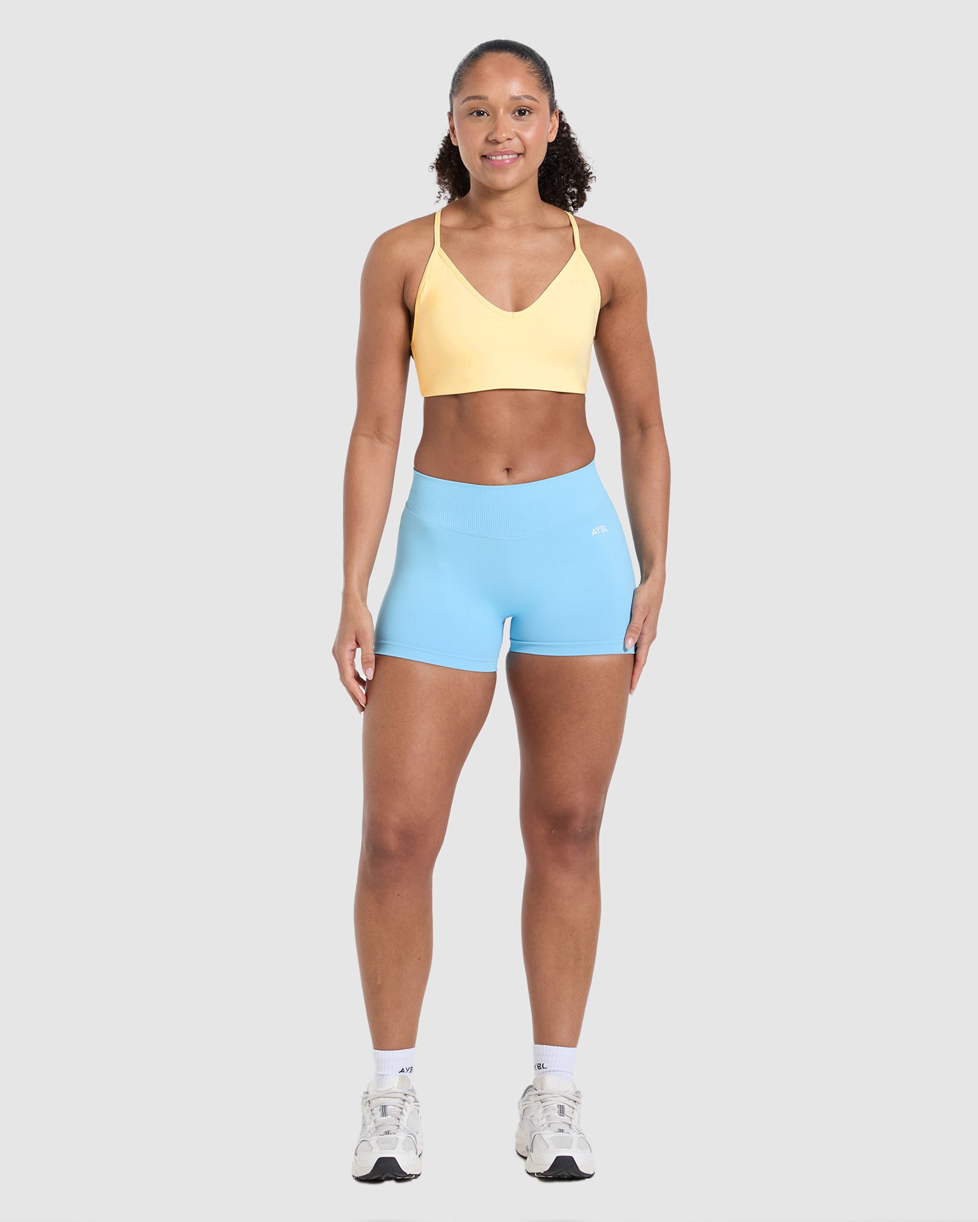 Essential Crossback Sports Bra - Yellow