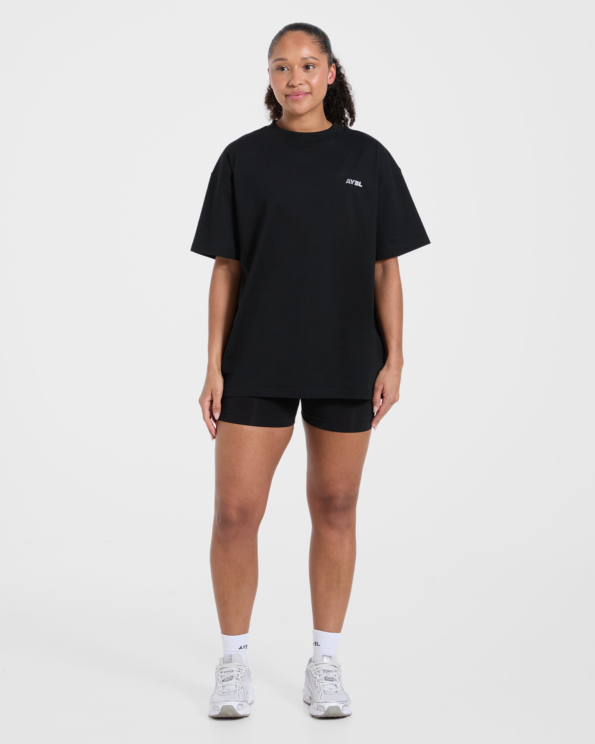 Athletics Department Oversized T Shirt - Black