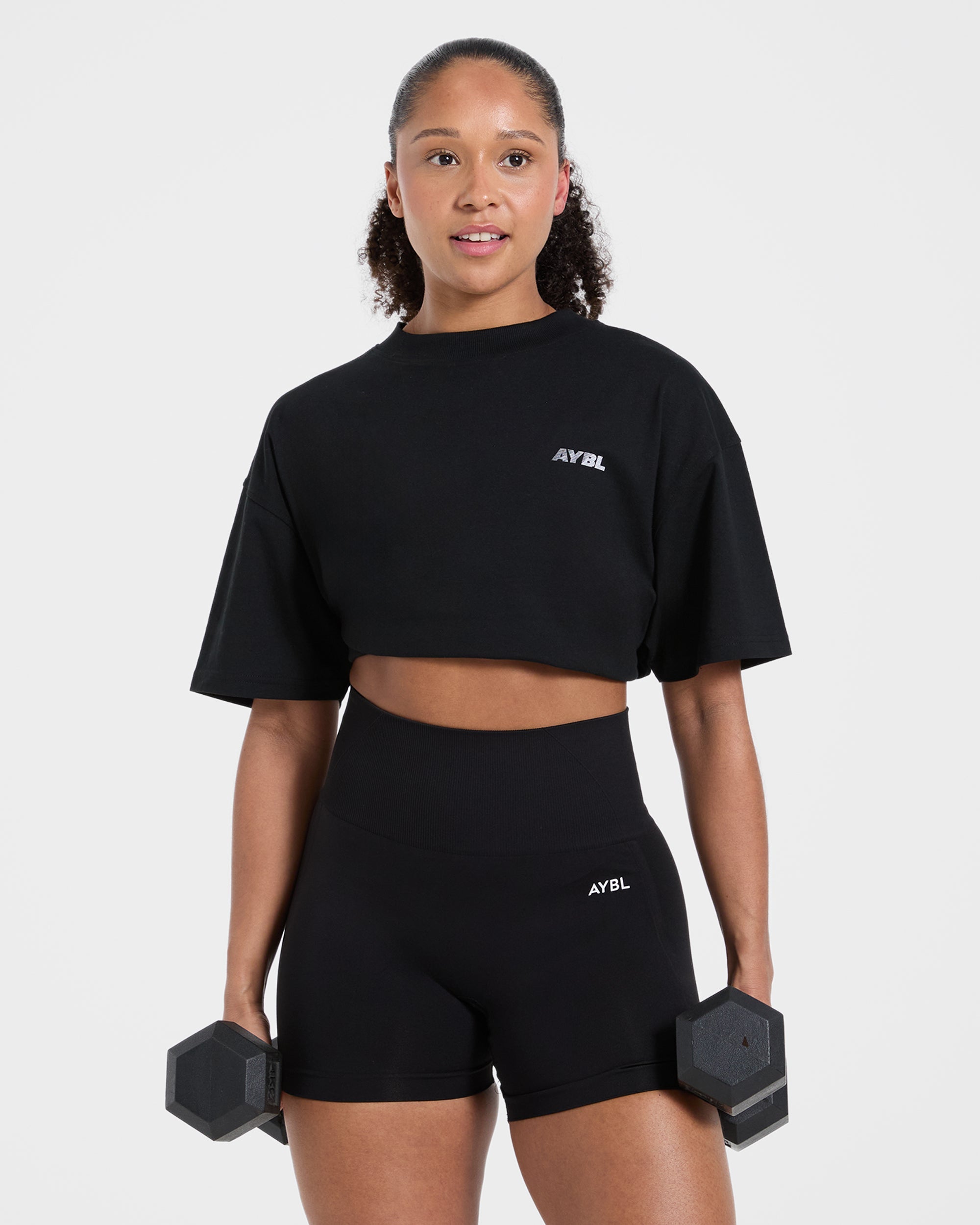 Athletics Department Oversized T Shirt - Black