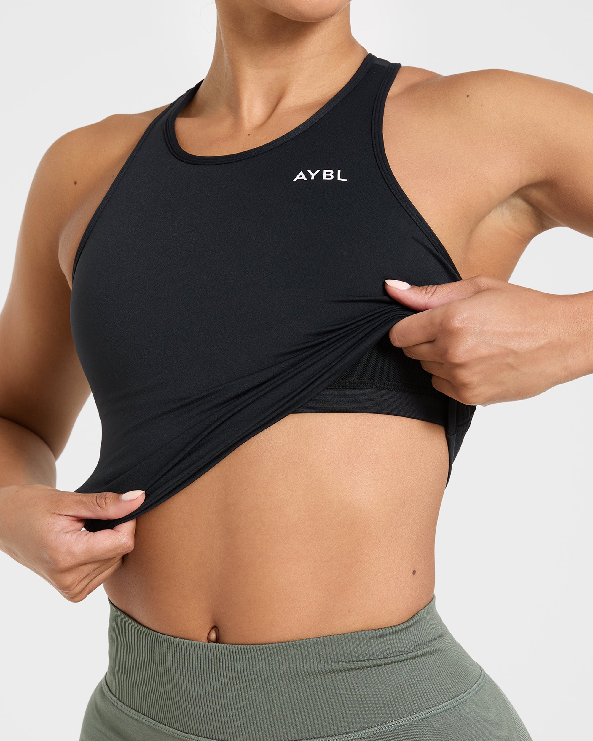 Essential Racerback Tank Top - Black