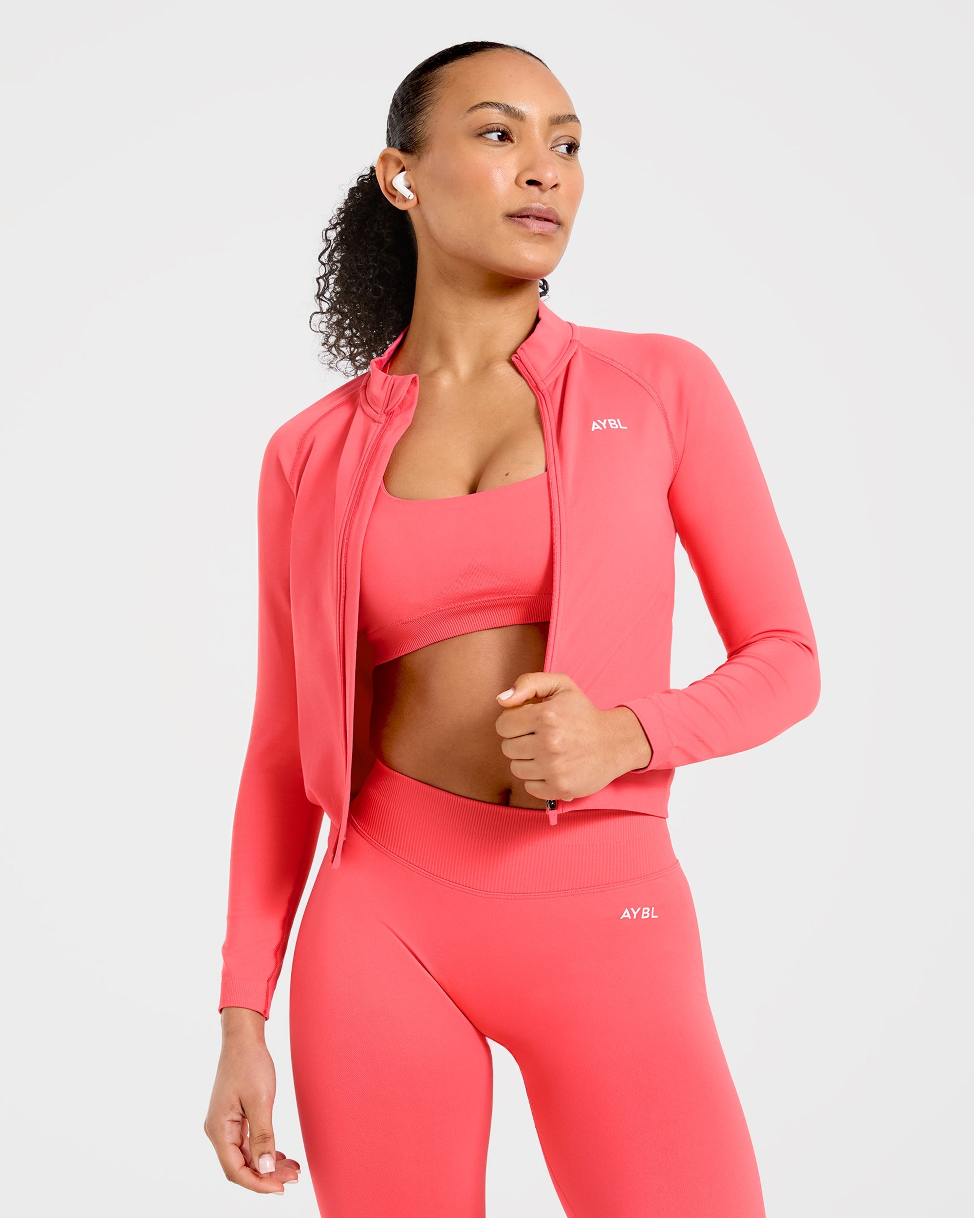 Enhance Seamless Jacket  - Summer Coral