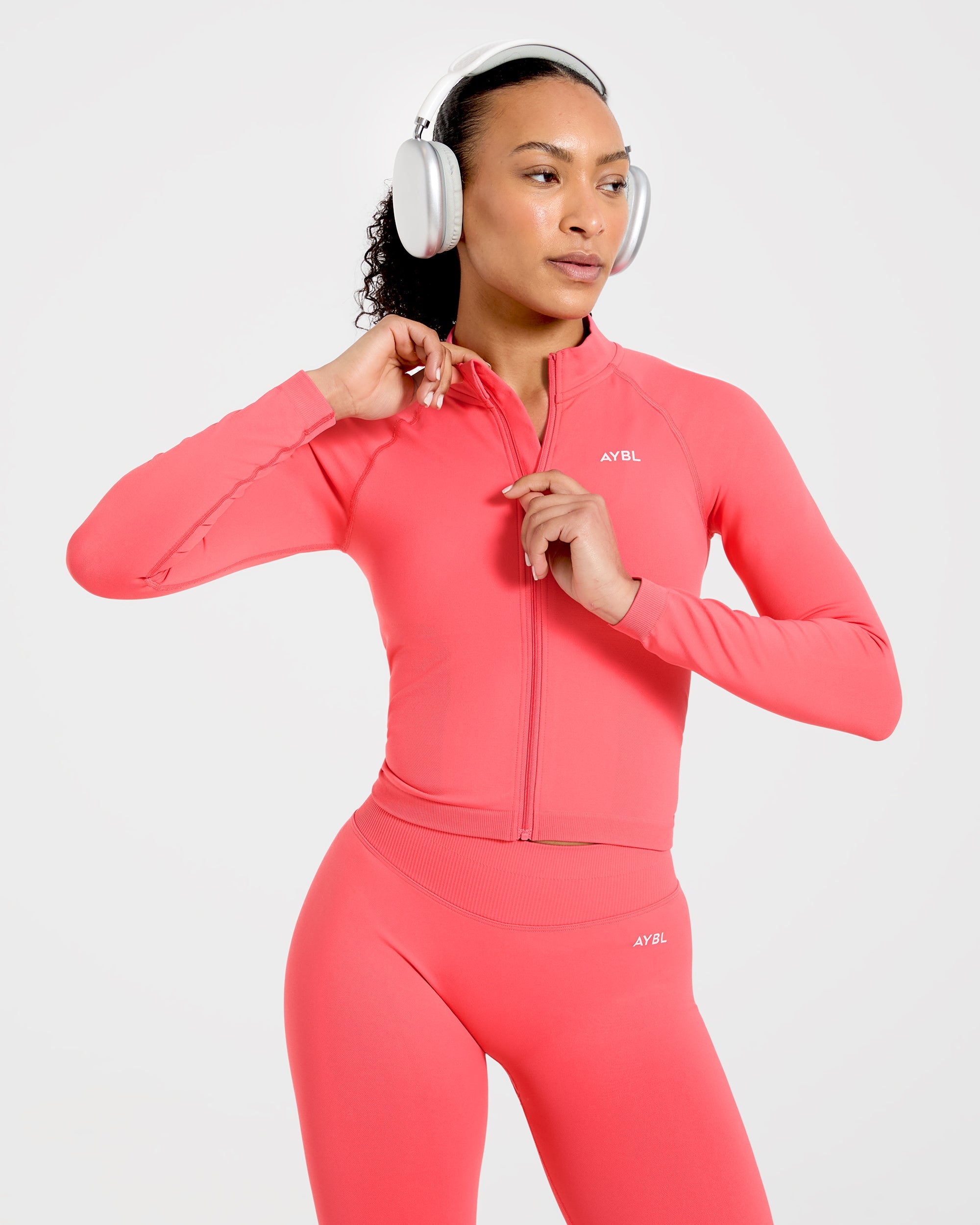 Enhance Seamless Jacket  - Summer Coral