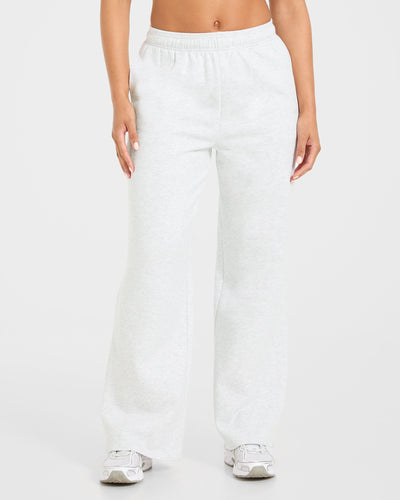 Lifestyle Oversized Straight Leg Joggers - Heather Grey
