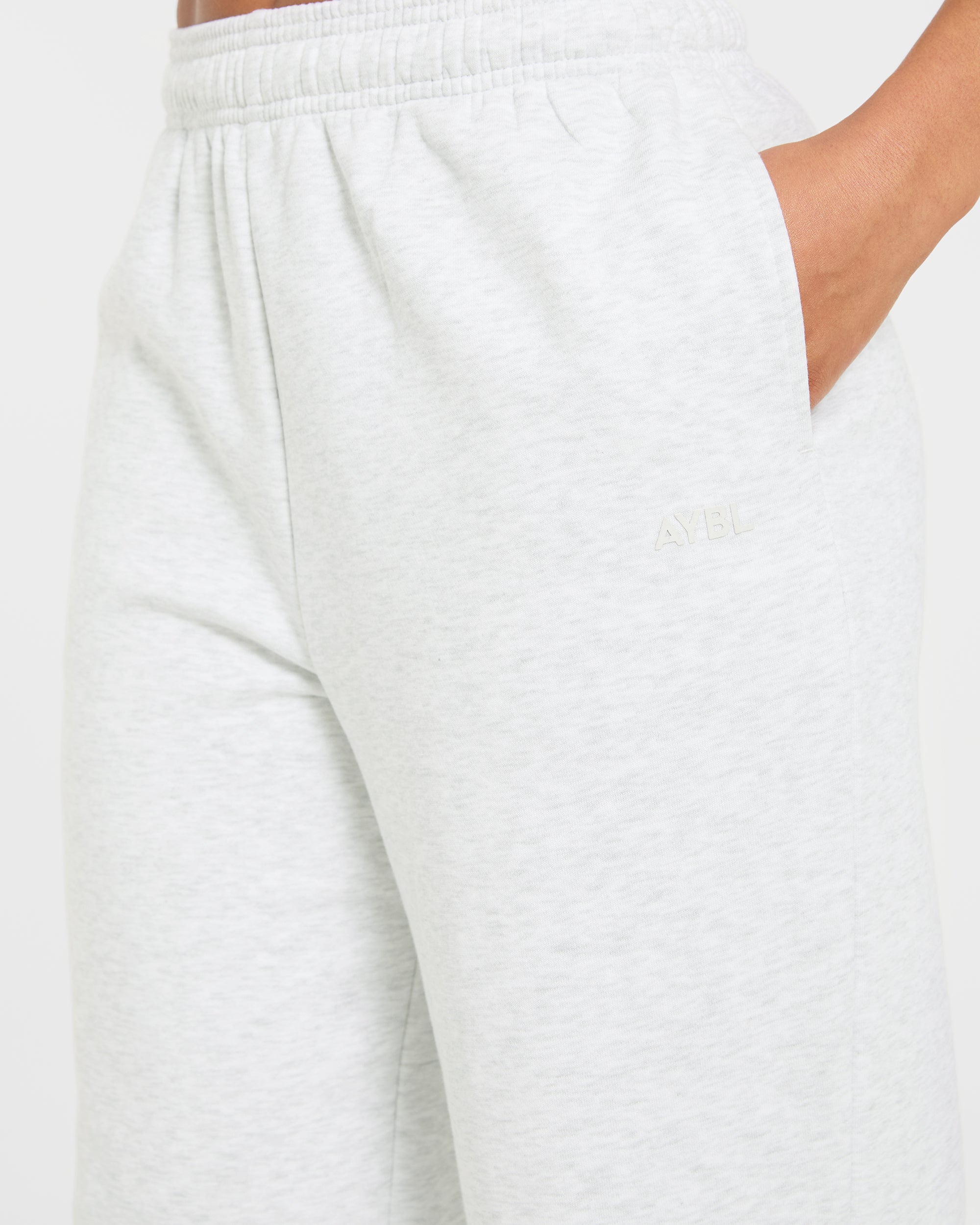 Lifestyle Oversized Straight Leg Joggers - Heather Grey
