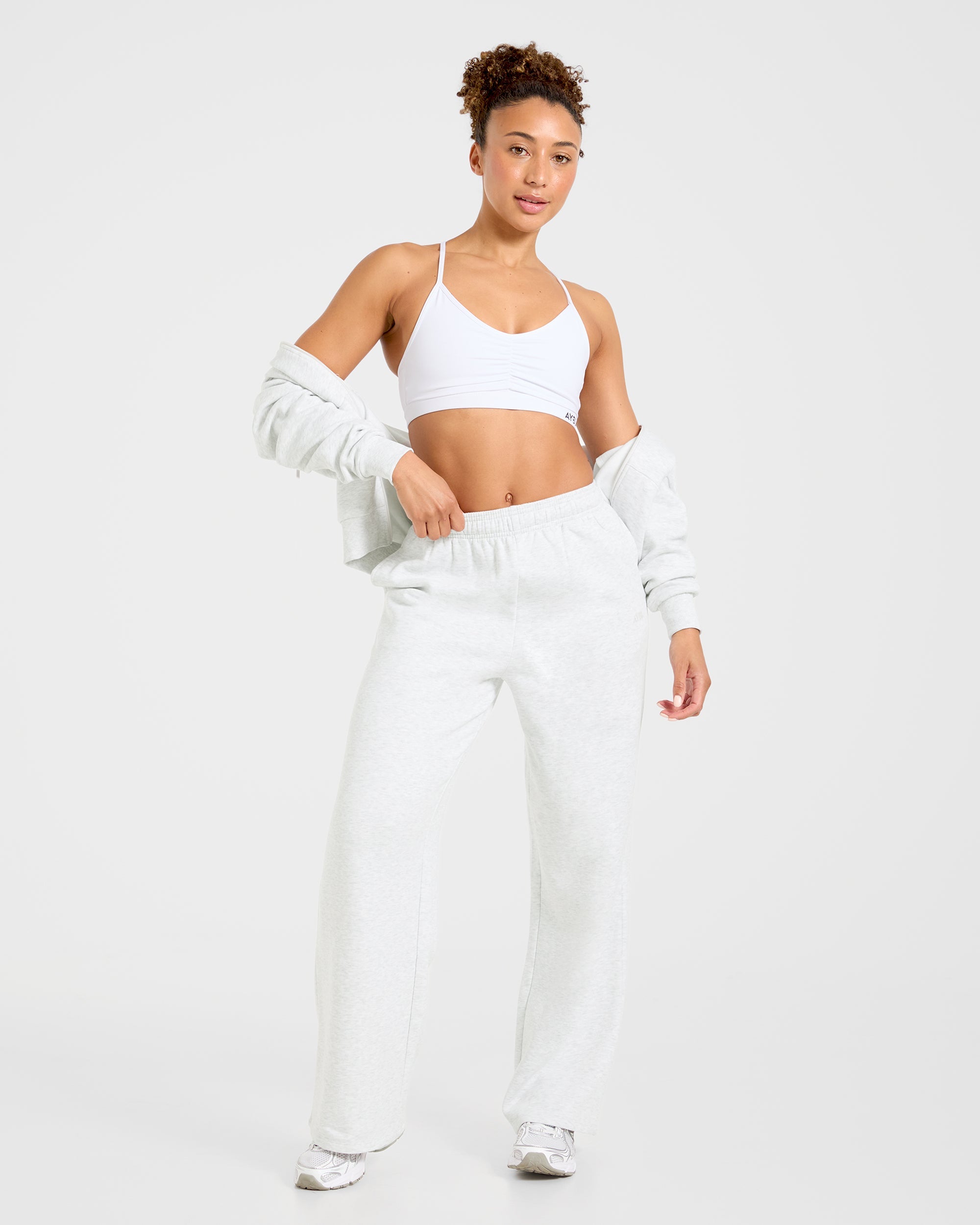 Lifestyle Oversized Straight Leg Joggers - Heather Grey