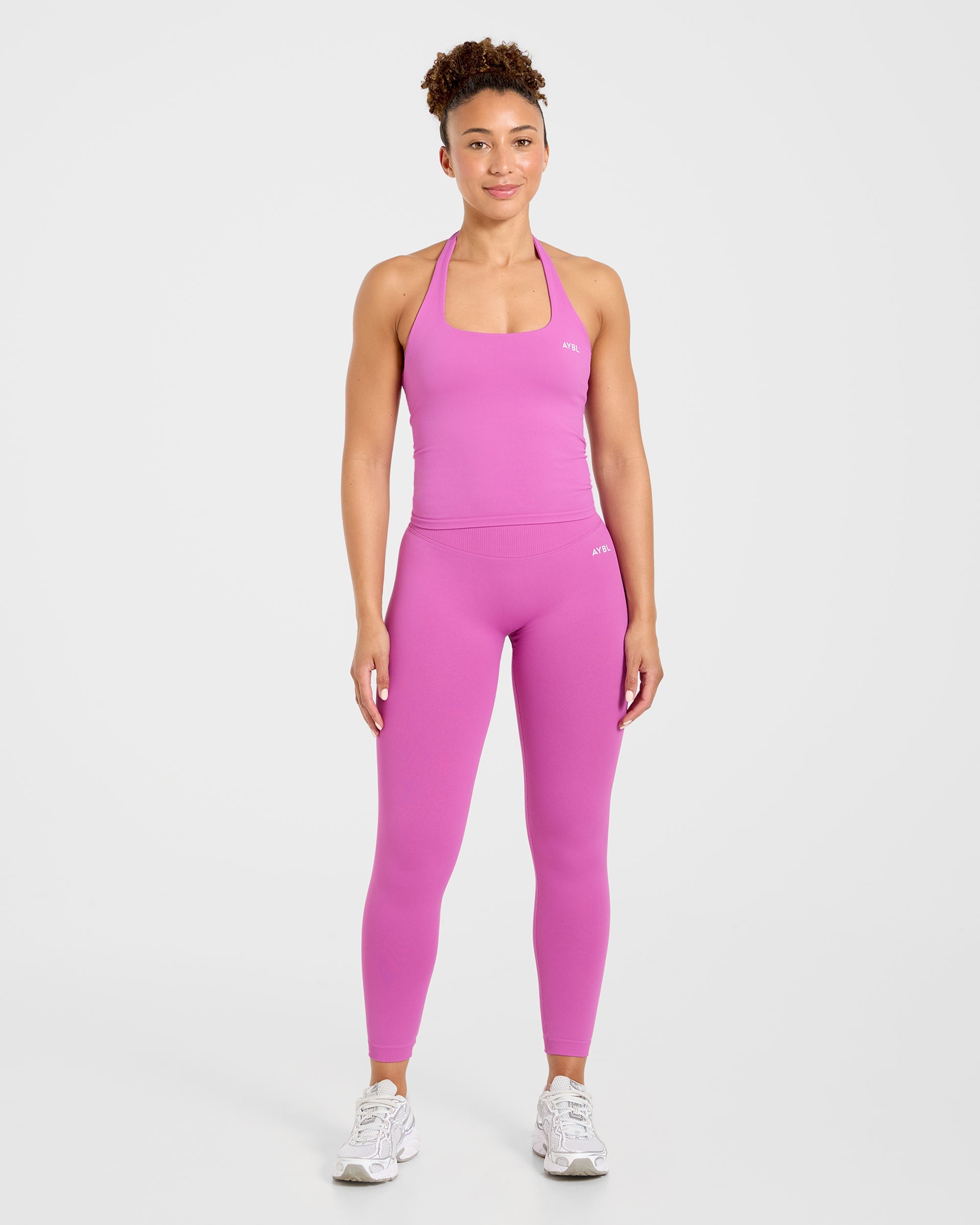 Enhance Seamless Halterneck Top - Summer Violet