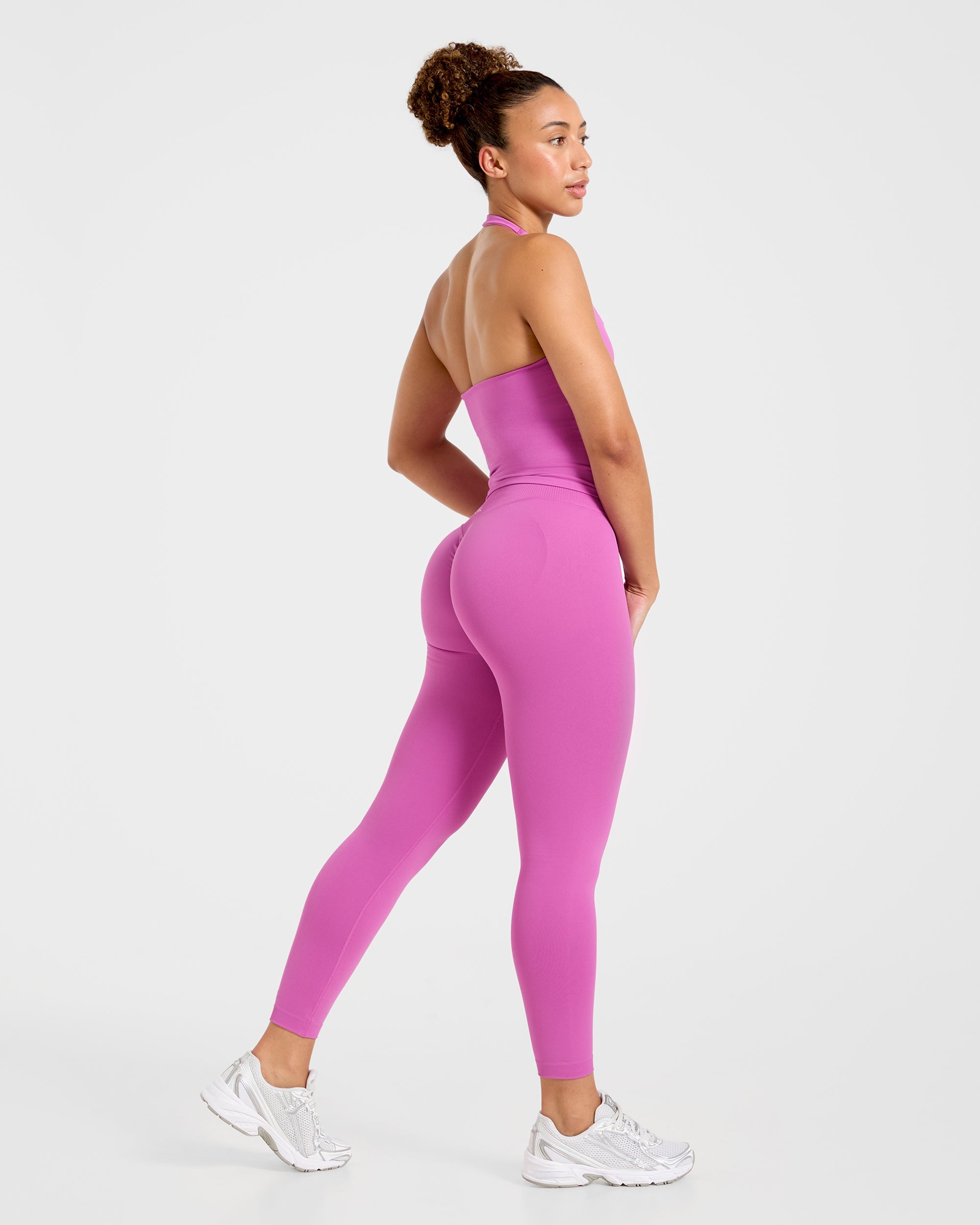 Enhance Seamless Halterneck Top - Summer Violet