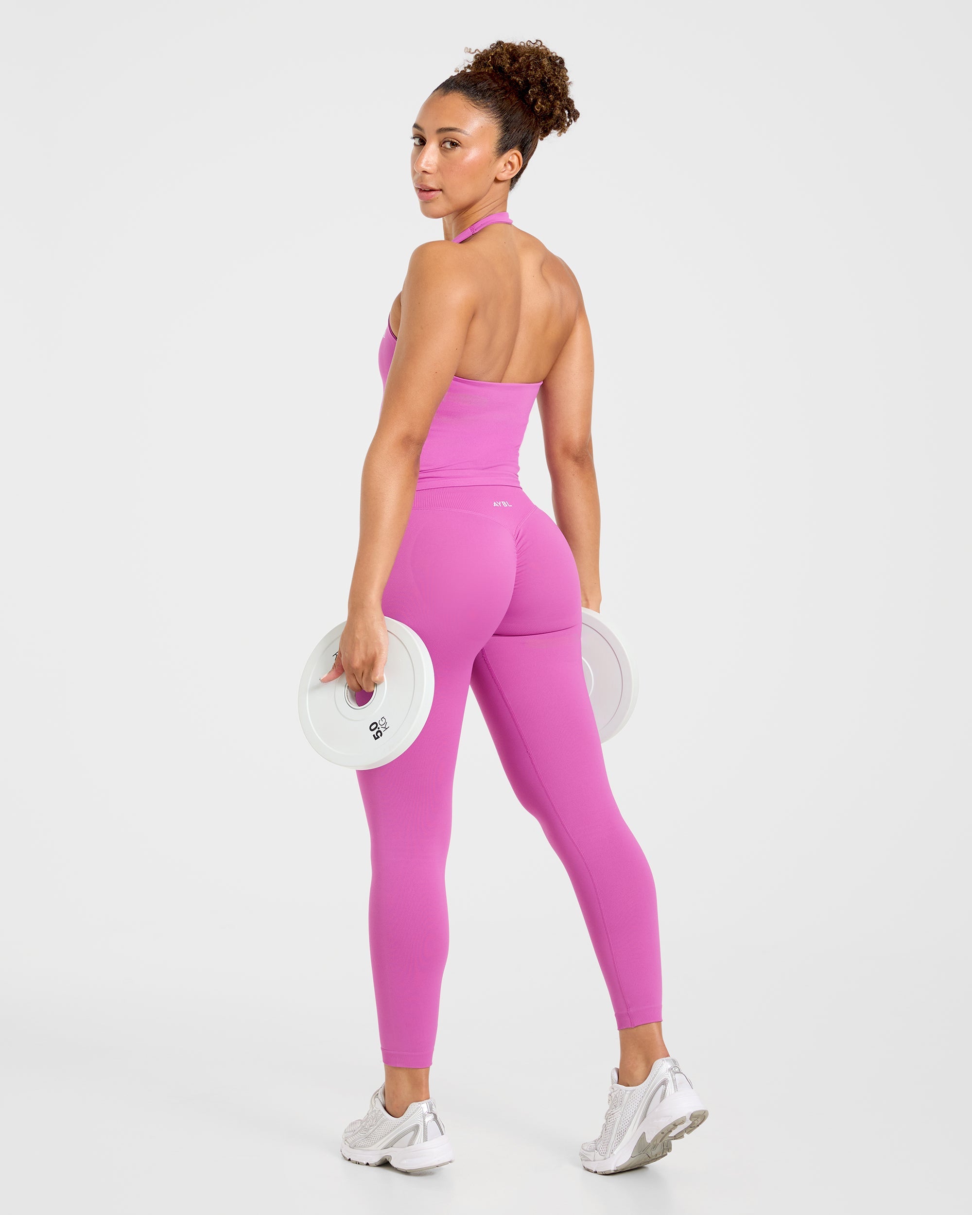 Enhance Seamless Halterneck Top - Summer Violet